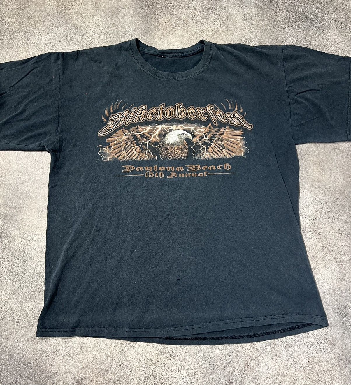 Vintage Biketoberfest 2007 Daytona beach vintage faded t shirt Size US XL / EU 56 / 4 - 2 Thumbnail