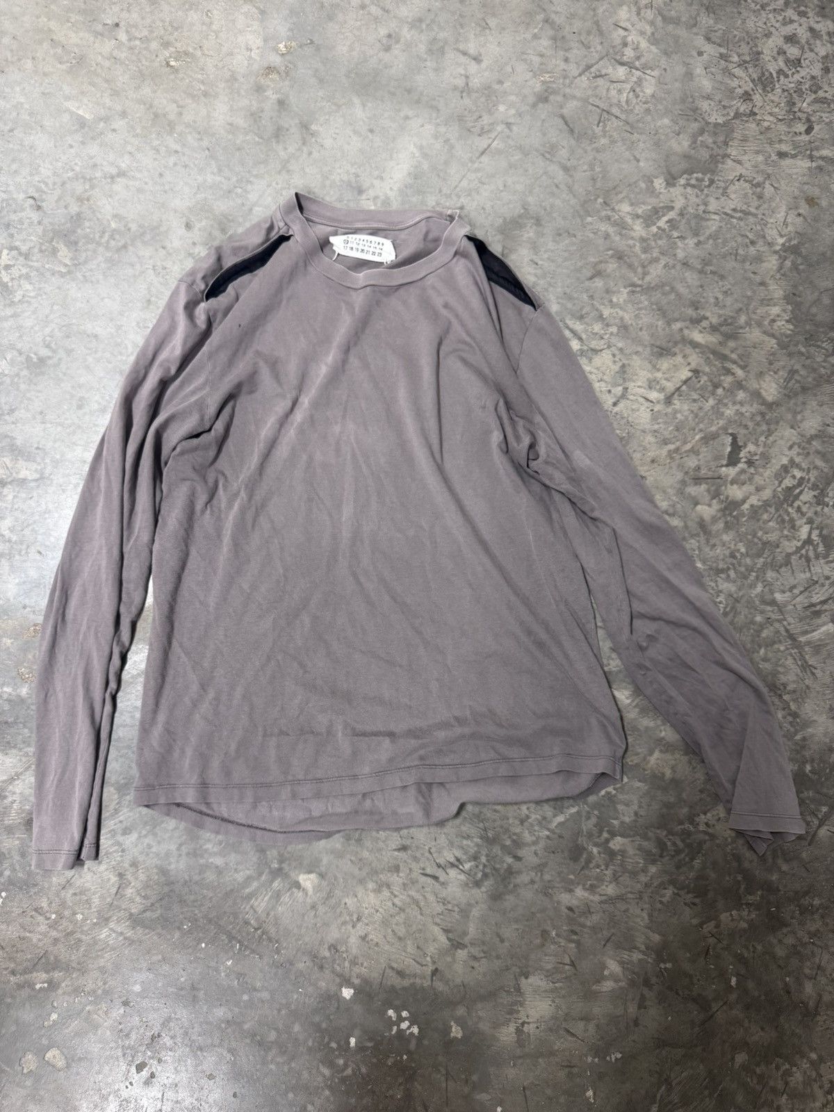 マルジェラ 08AW THE ONE Long Sleeve Rayon Tee マルジェラ 08AW THE ONE Long Sleeve Rayon Tee