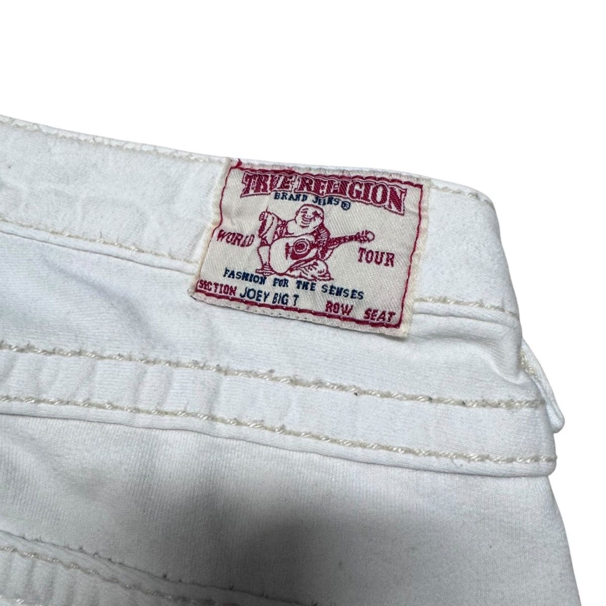 True Religion True Religion Joey Big T Sweat Flare Jeans White Size 27" / US 4 / IT 40 - 12 Thumbnail