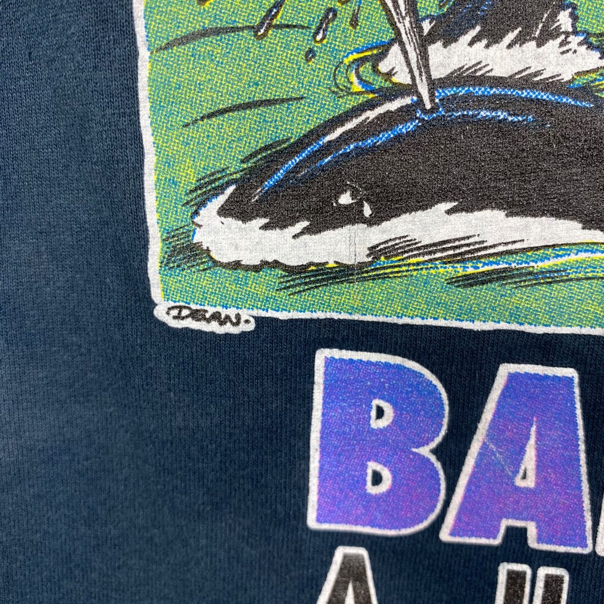 Vintage Vintage 90s SHARK ATTACK AUSTRALIA Ban Whaling Graphic Tee Size US S / EU 44-46 / 1 - 4 Thumbnail
