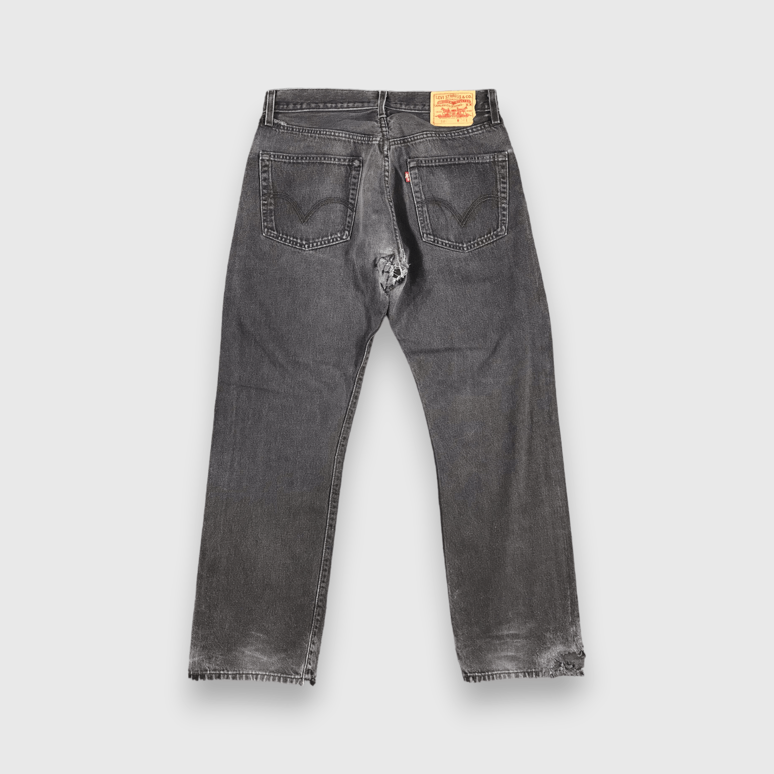 Levi's Vintage Distress Levis 501 Jeans-J1438 Size US 33 - 2 Thumbnail