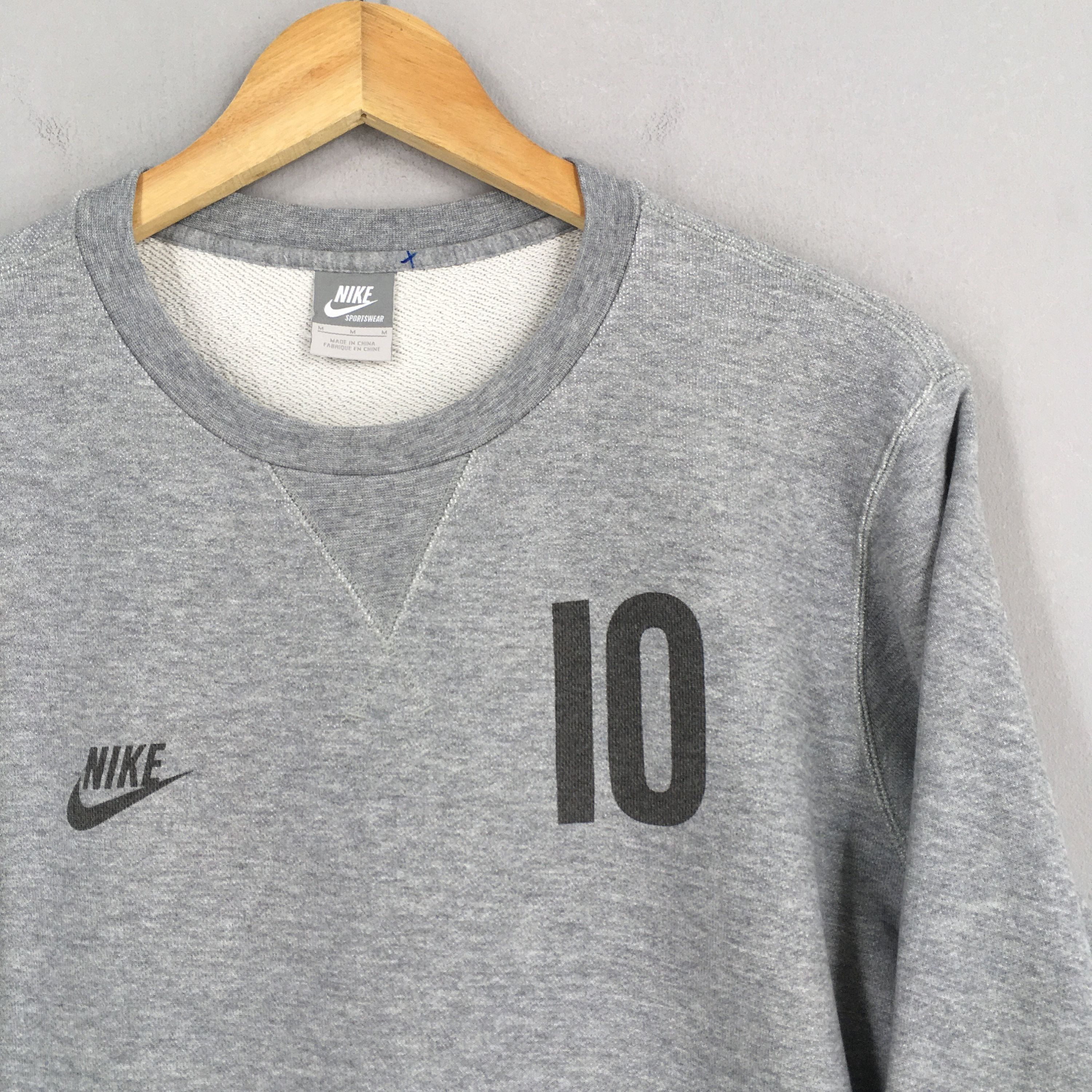 Nike × Nike ACG Vintage Y2K Nike Swoosh Gray Sweatshirt Medium Size US M / EU 48-50 / 2 - 2 Thumbnail