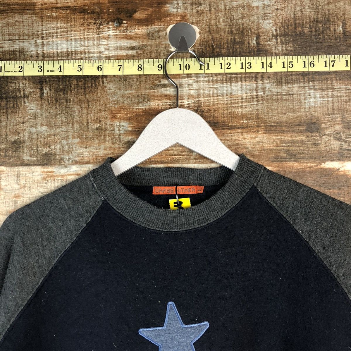 Japanese Brand Grass Hither Dark Blue Sweatshirt #A2035 Size US L / EU 52-54 / 3 - 4 Thumbnail