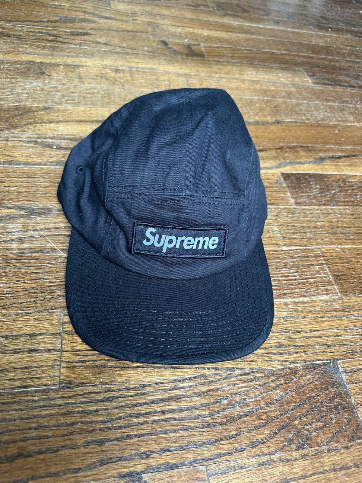 Supreme Supreme Military Black Camp Cap SUPNY-20 | Grailed