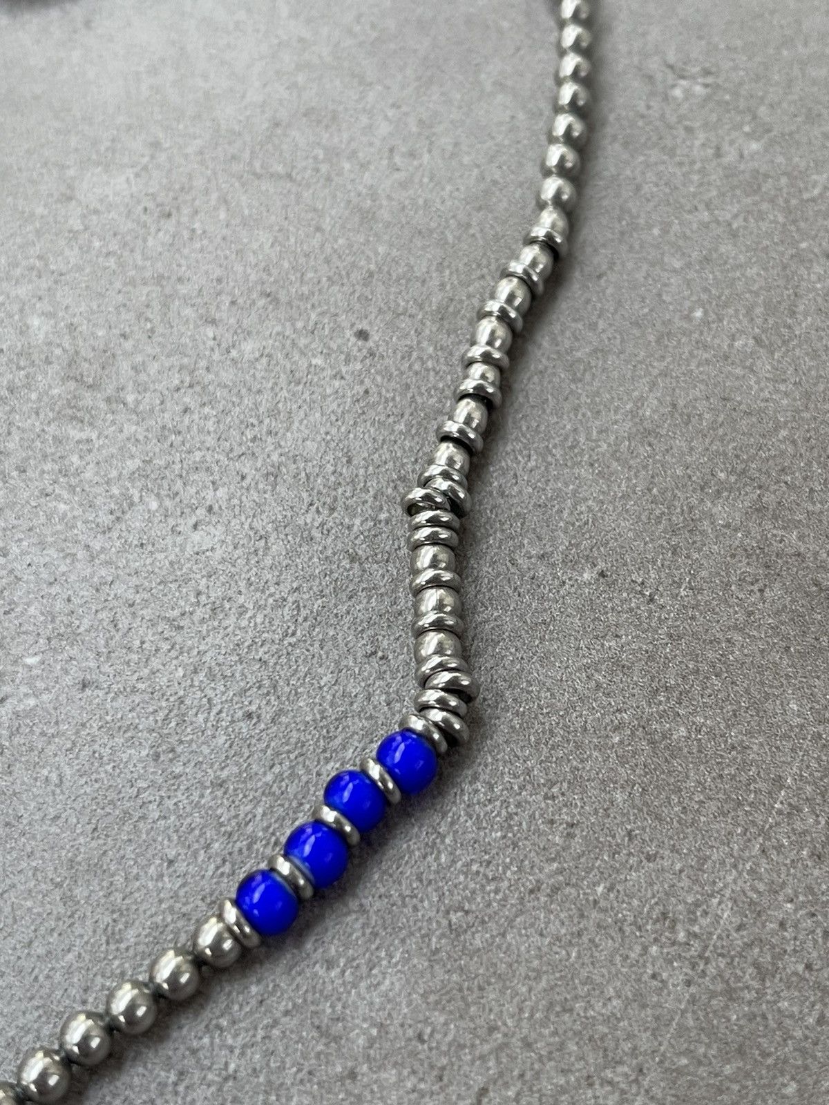 Paul Smith !DS! SS23 Paul Smith Beads Silver Blue Necklace Size ONE SIZE - 7 Thumbnail