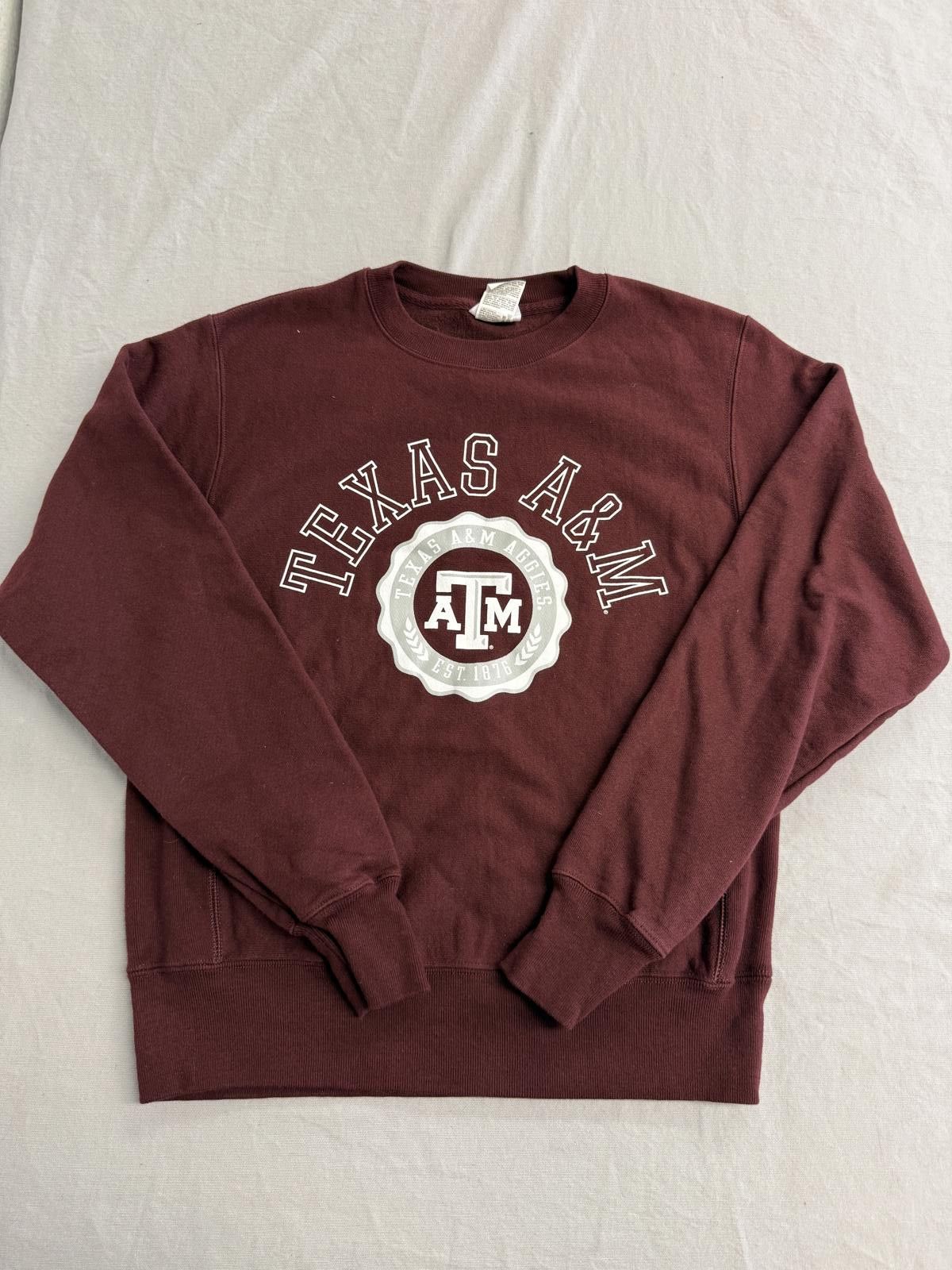 Designer Vintage Texas A&M Aggies Crewneck Champion Reverse Weave S Size US S / EU 44-46 / 1 - 1 Thumbnail