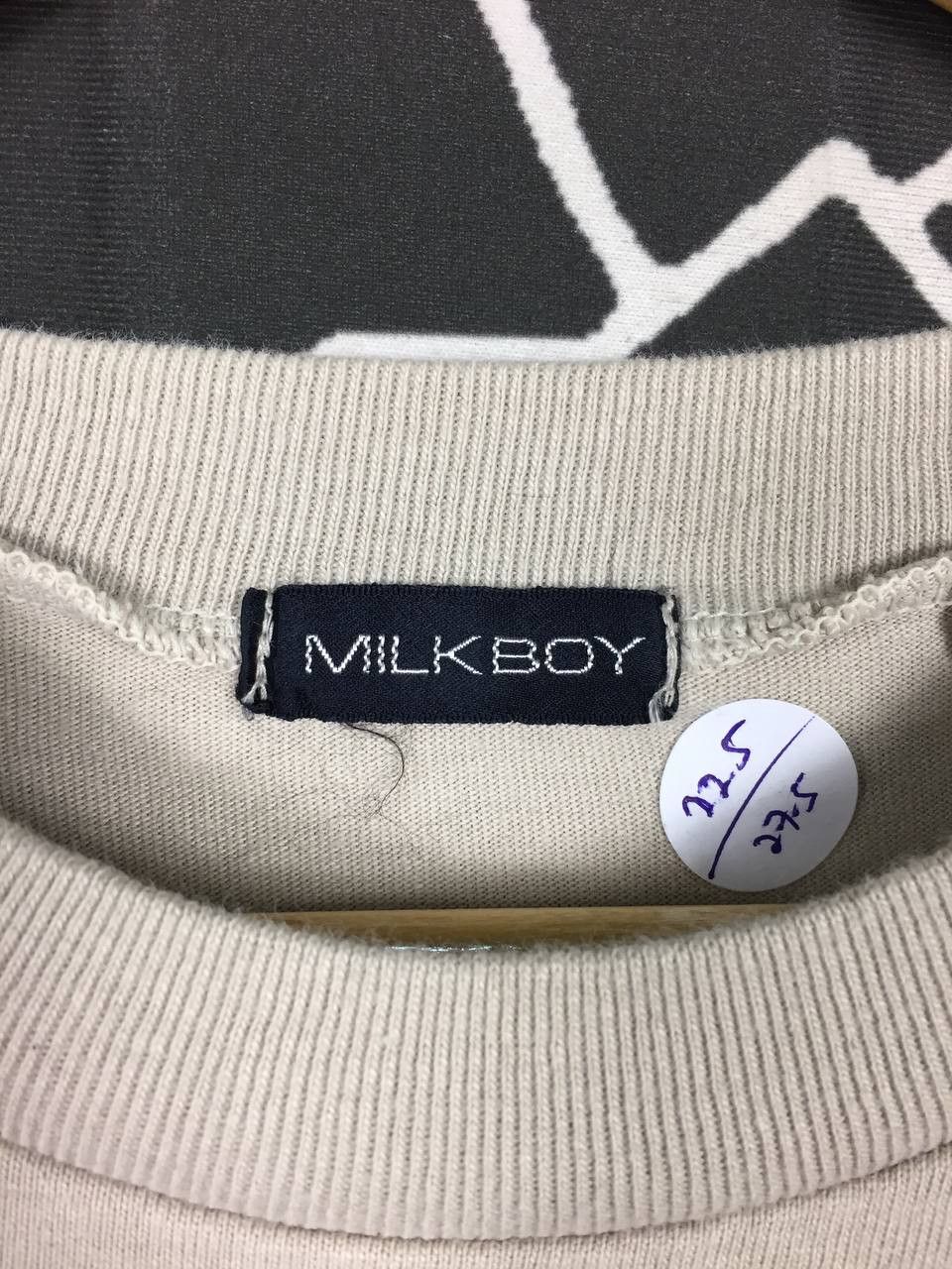 Japanese Brand × Vintage Vtg Milk Boy Japanese Brand Vertical Striped Tee Size US L / EU 52-54 / 3 - 8 Thumbnail