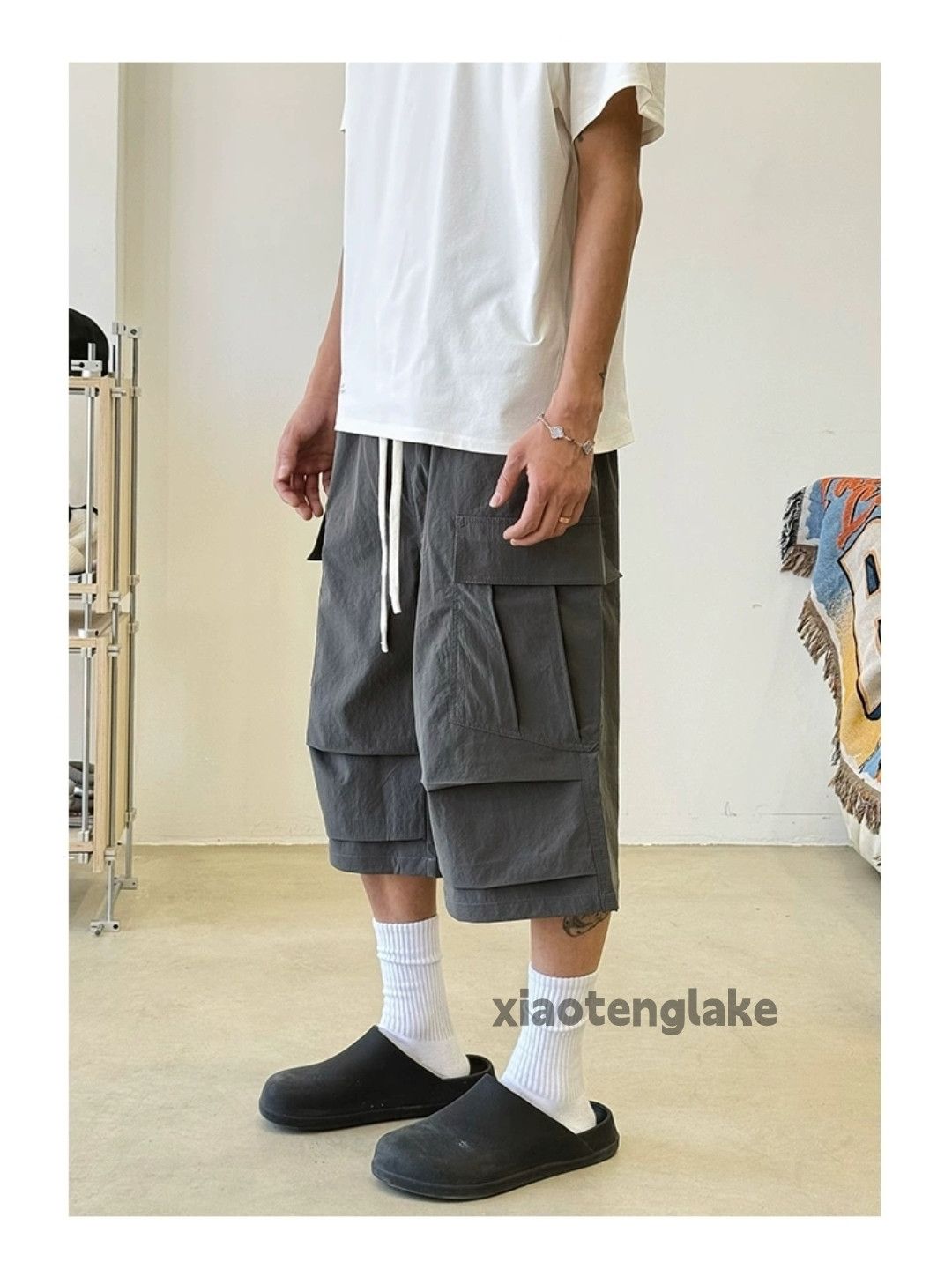 Designer Utility skate hiphop outdoor sports cargo shorts Size US 28 / EU 44 - 1 Thumbnail