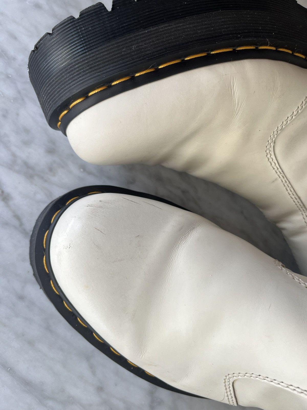 Dr. Martens Dr Martens 2976 boots White Size US 9 / EU 42 - 3 Thumbnail