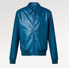 Louis Vuitton, Jackets & Coats, Louis Vuitton Monogram Admiral Leather  Jacket 46 Virgil Abloh