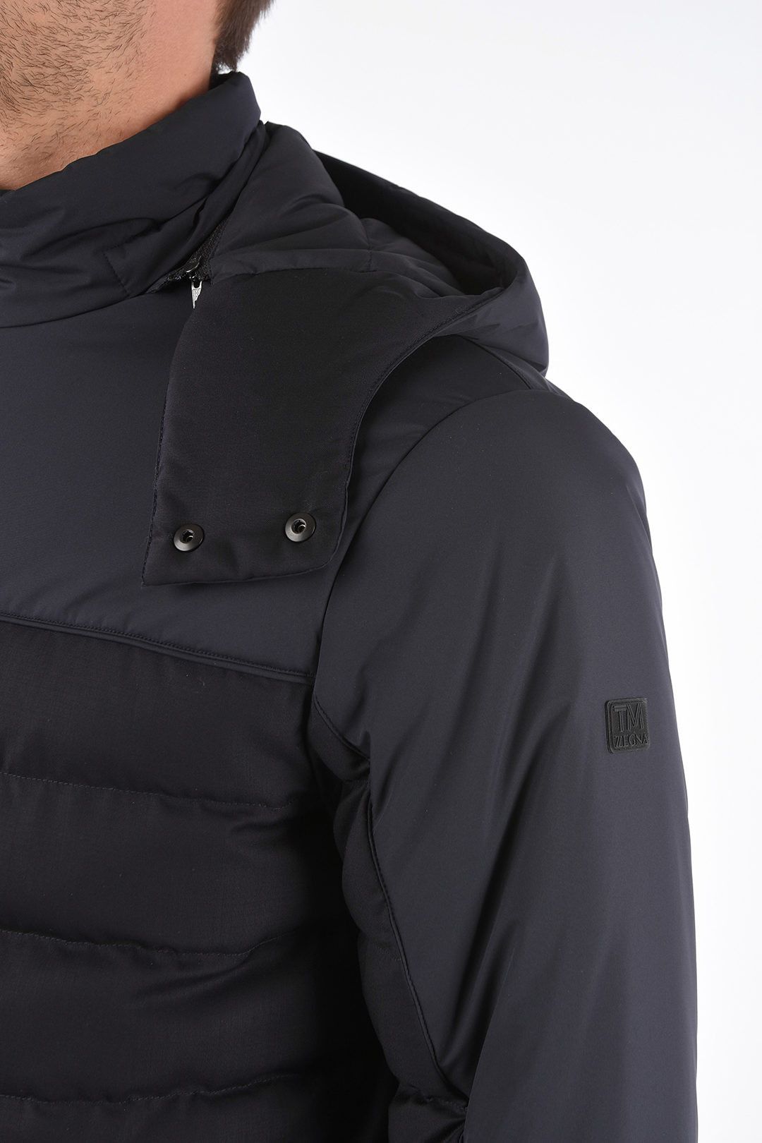 Ermenegildo Zegna Ermenegildo Zegna Techmerino Hooded Puffer Jacket 3XL Navy Size US XXL / EU 58 / 5 - 4 Thumbnail