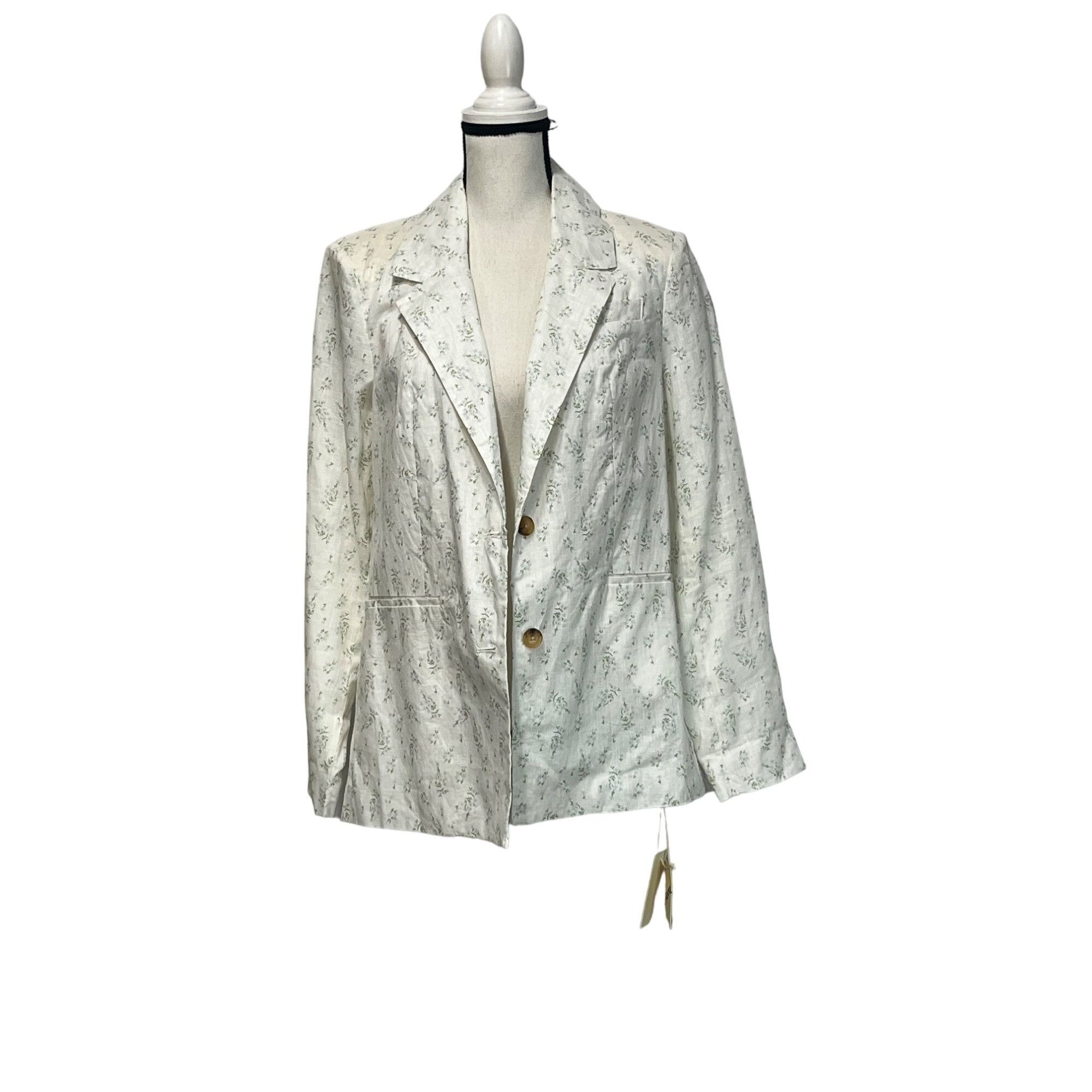 Other BLANKNYC Floral Print Linen Blazer In Flower Field, Sz. S Size S / US 4 / IT 40 - 16 Thumbnail