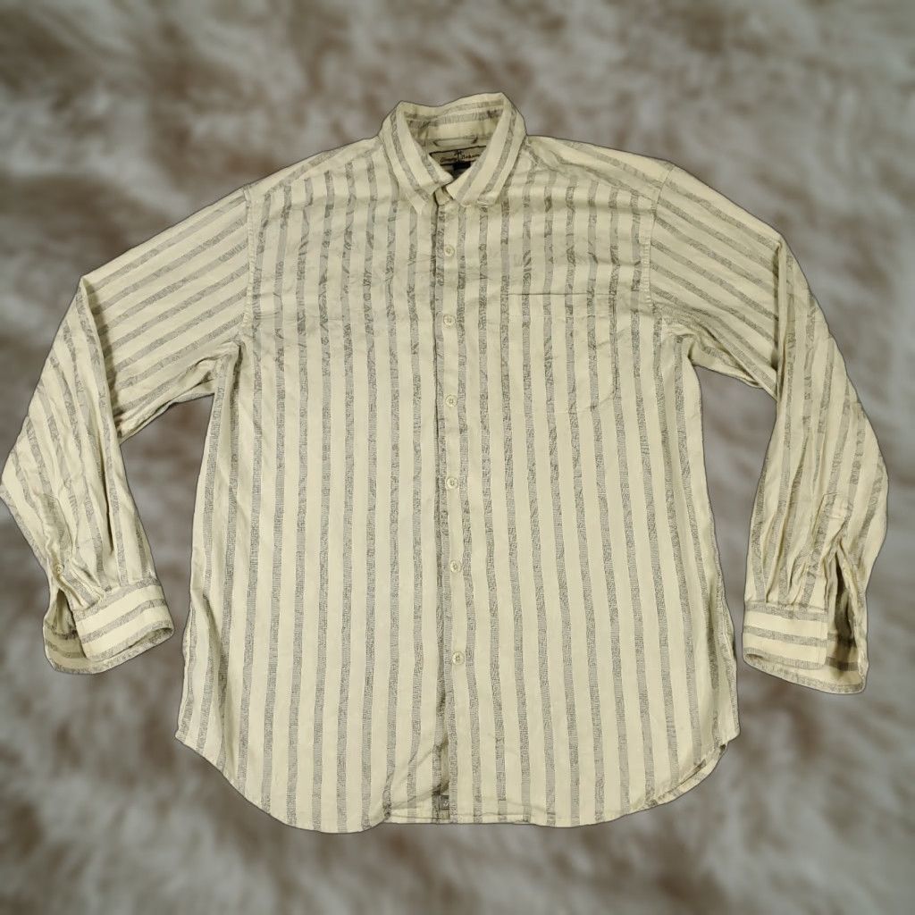 Tommy Bahama **Tommy Bahama Men's Large Beige Striped Cotton Button-Up Shirt** User: **Tommy Bahama Men's Large Beige Striped Cotton Button-Up Shirt** Size US L / EU 52-54 / 3 - 1 Thumbnail