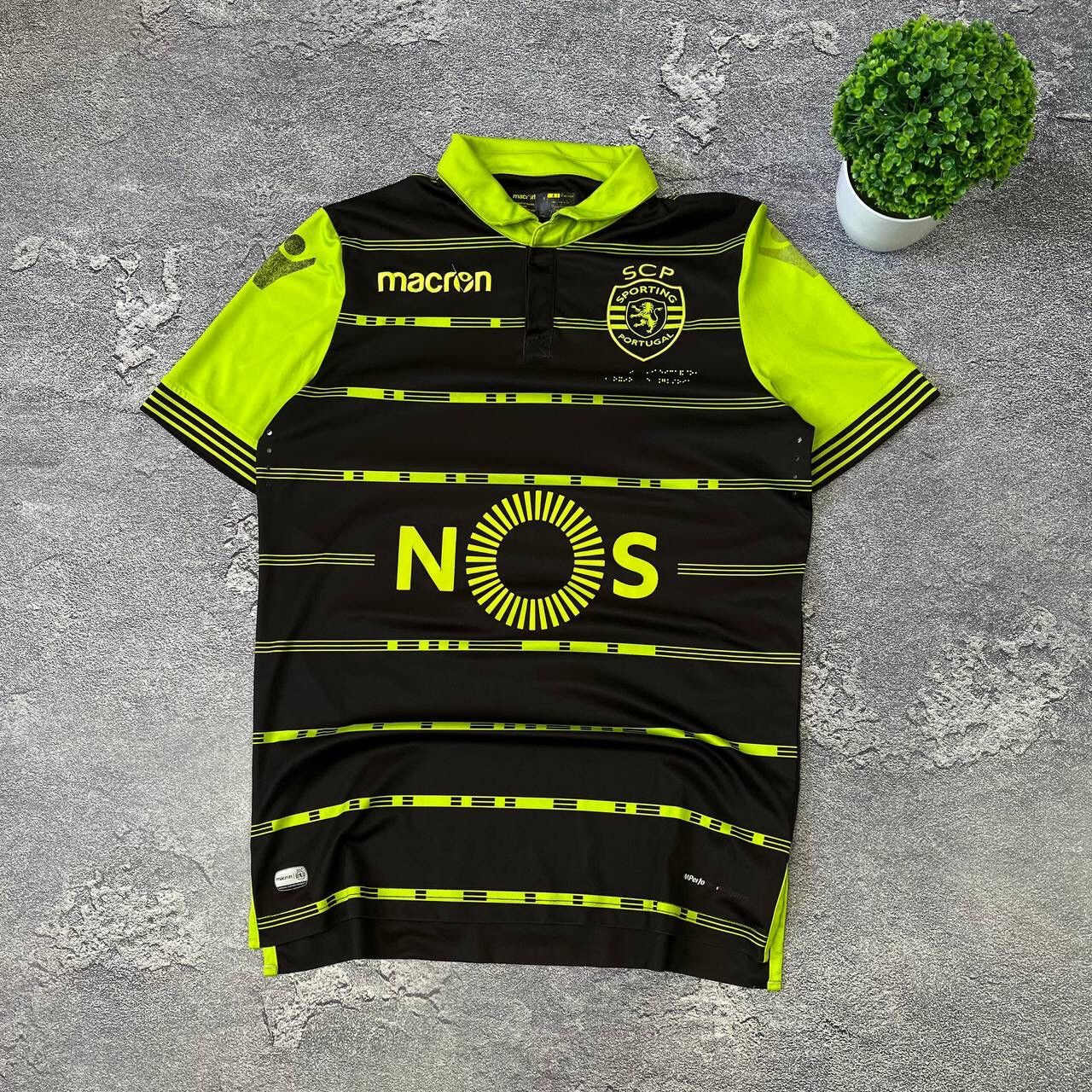 Macron Sporting 2017/2018 Away Football Jersey Soccer T-Shirt Size US S / EU 44-46 / 1 - 19 Thumbnail