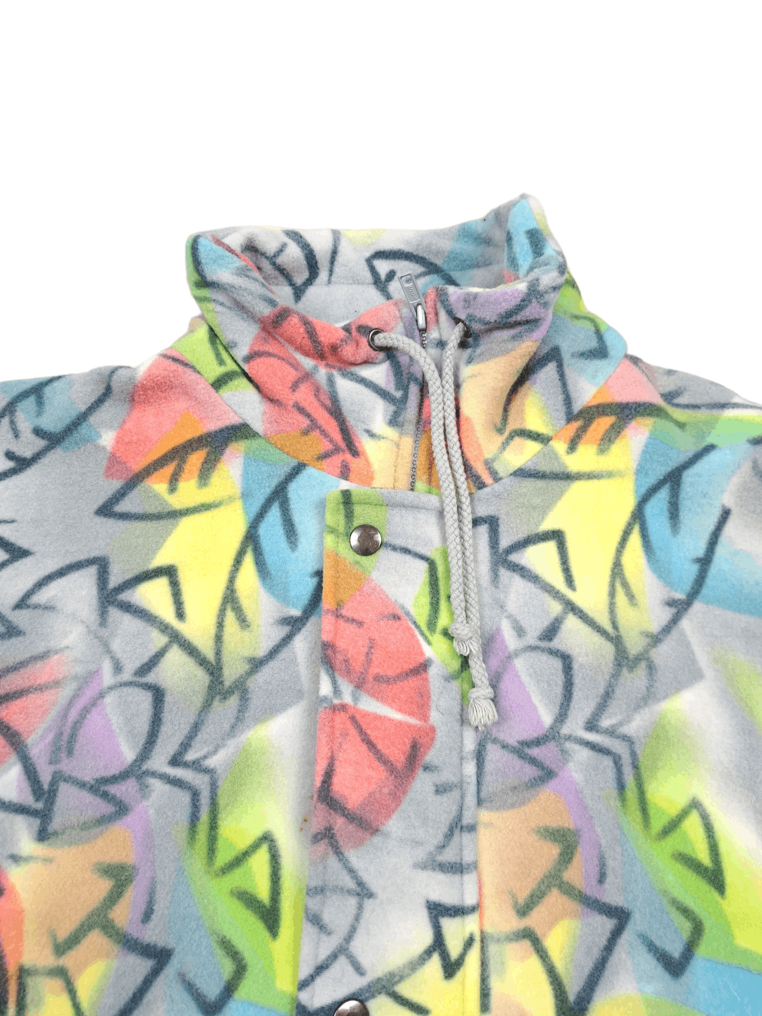 Other 💎 80's Retro Multicolor Crazy Fleece Half Zip Jacket Size US M / EU 48-50 / 2 - 5 Thumbnail