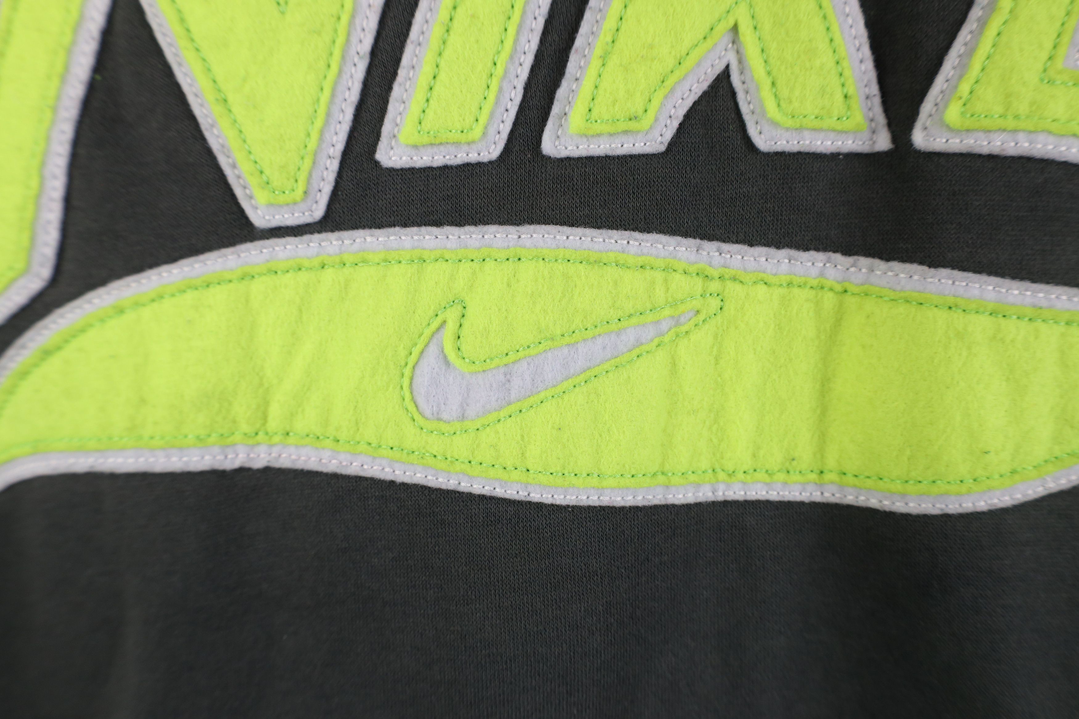 Nike Vintage Y2K Nike Scott Center Swoosh Felt Patch Hoodie Green Size US M / EU 48-50 / 2 - 5 Thumbnail