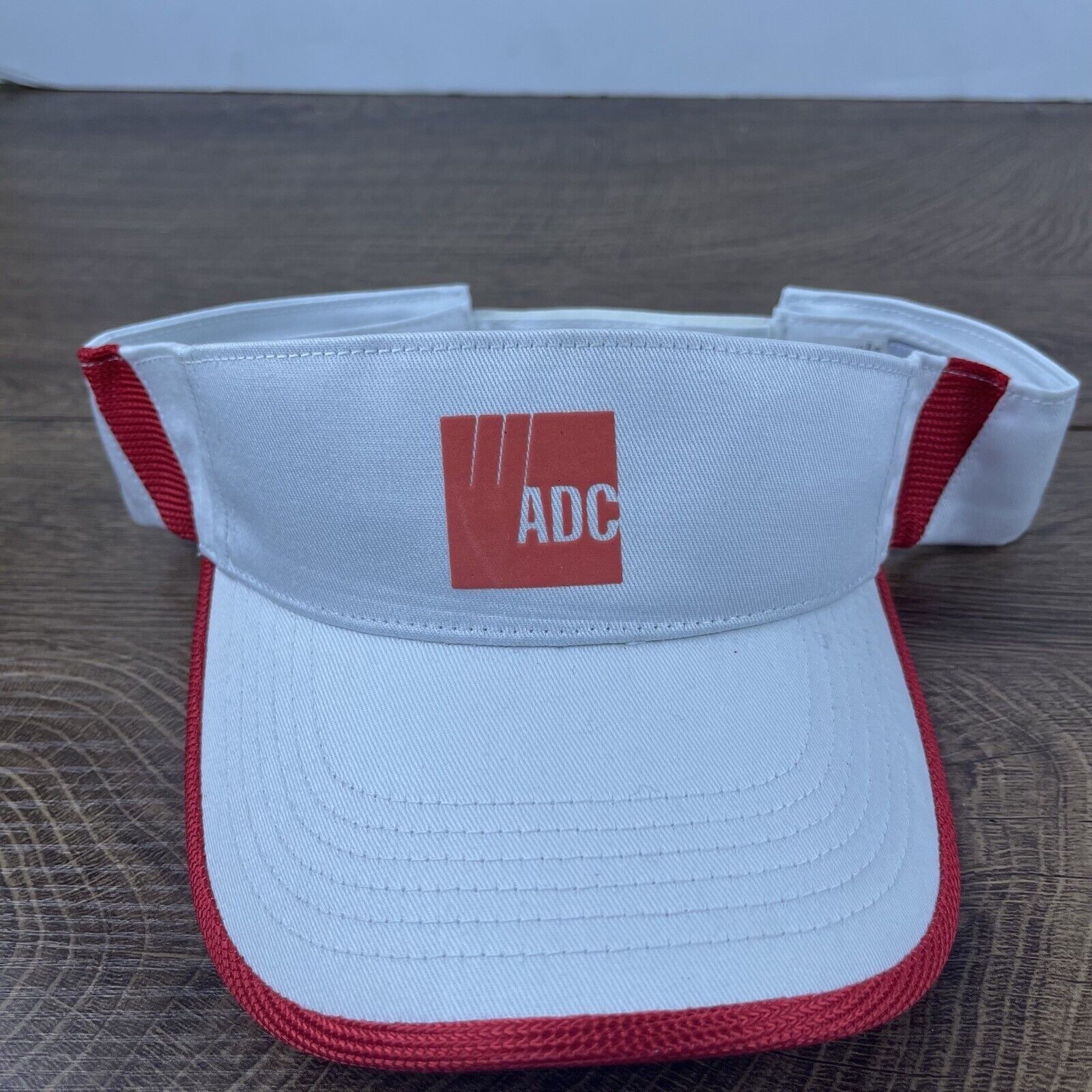 Other ADC W Visor Hat White ADC Cap Hat Adjustable Hat White ADC A Size ONE SIZE - 4 Thumbnail