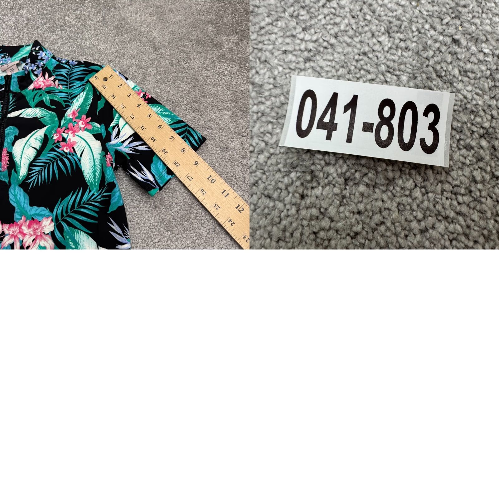 Tommy Bahama Tommy Bahama Golf Tropical Floral Ruffle 1/4 Zip Dress Womens Small Black Green Size S / US 4 / IT 40 - 9 Thumbnail