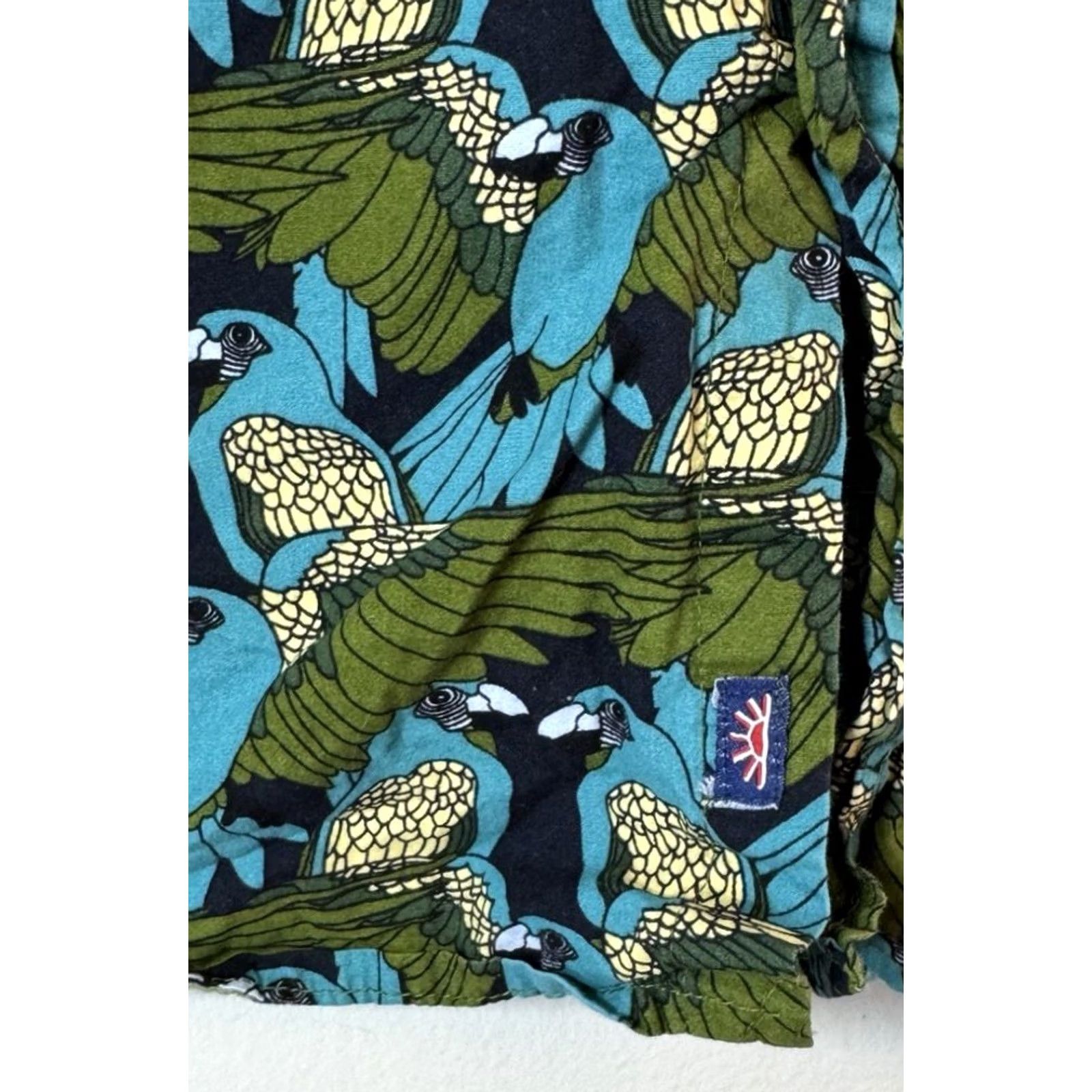 Vintage Ditch Plains Polo Shirt Men’s 4XL Parrot All Over Print Short Sleeve Button Down Size US XXL / EU 58 / 5 - 3 Thumbnail