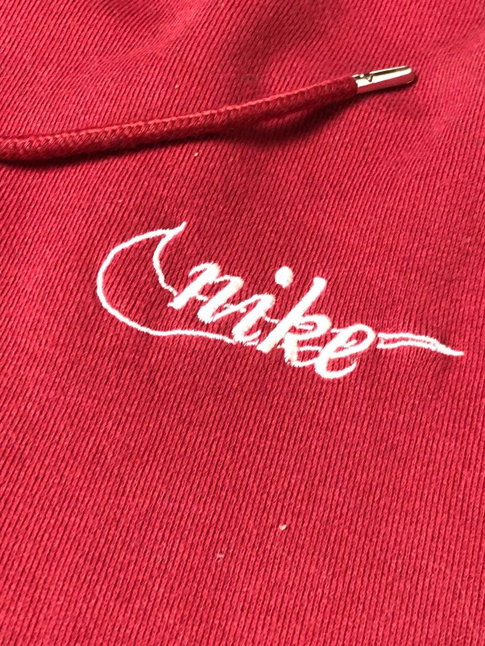Nike NIKE hoodie Y2K Distressed faded SWOOSH print logo Size US XL / EU 56 / 4 - 7 Thumbnail