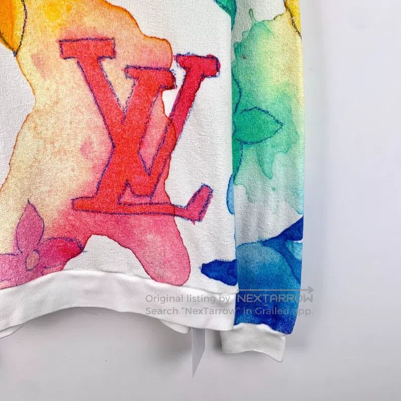 Louis Vuitton Louis Vuitton Long sleeve sweatshirt with white logo and c Size US M / EU 48-50 / 2 - 4 Thumbnail