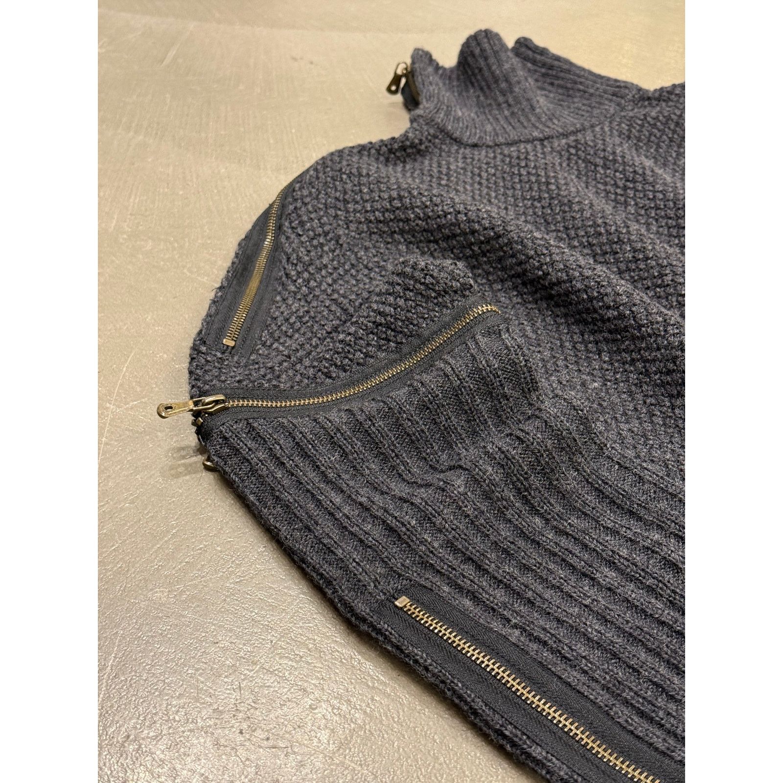 Dolce & Gabbana A/W2003 Dolce & Gabbana runway multi zipper modular knit Size L / US 10 / IT 46 - 5 Thumbnail