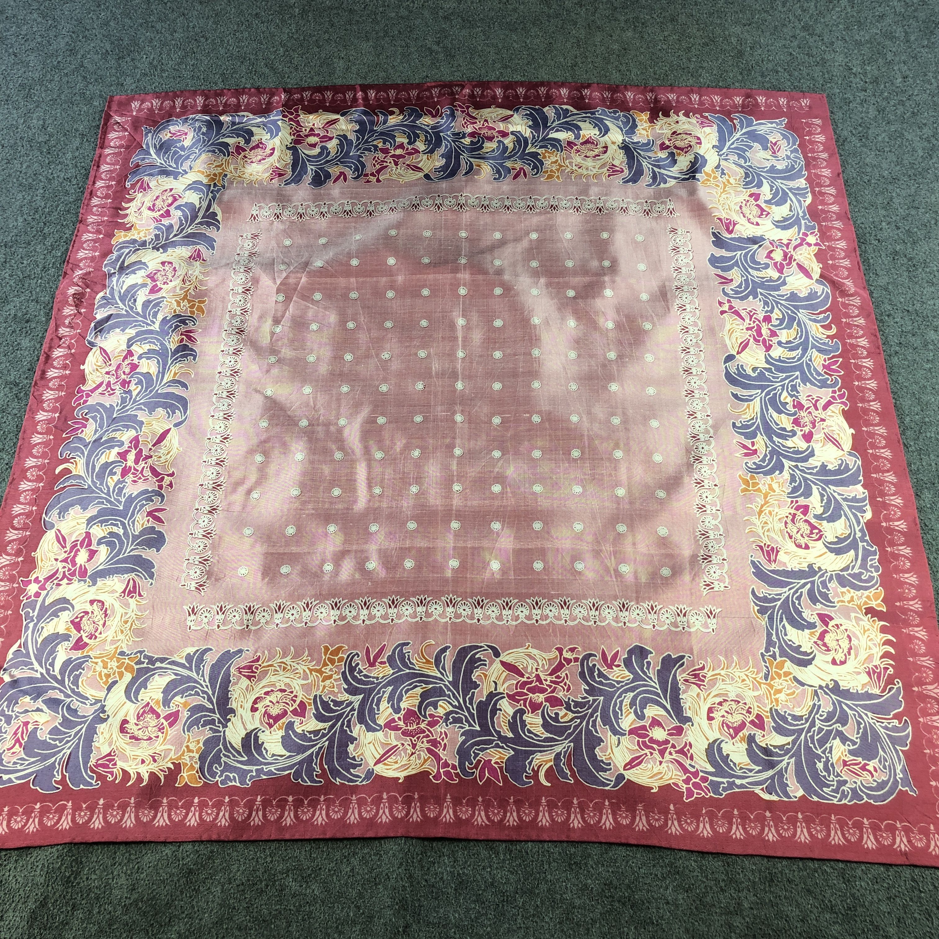 Vintage Vintage Jagtar Floral Silk Scarf M1270 Size ONE SIZE - 2 Thumbnail
