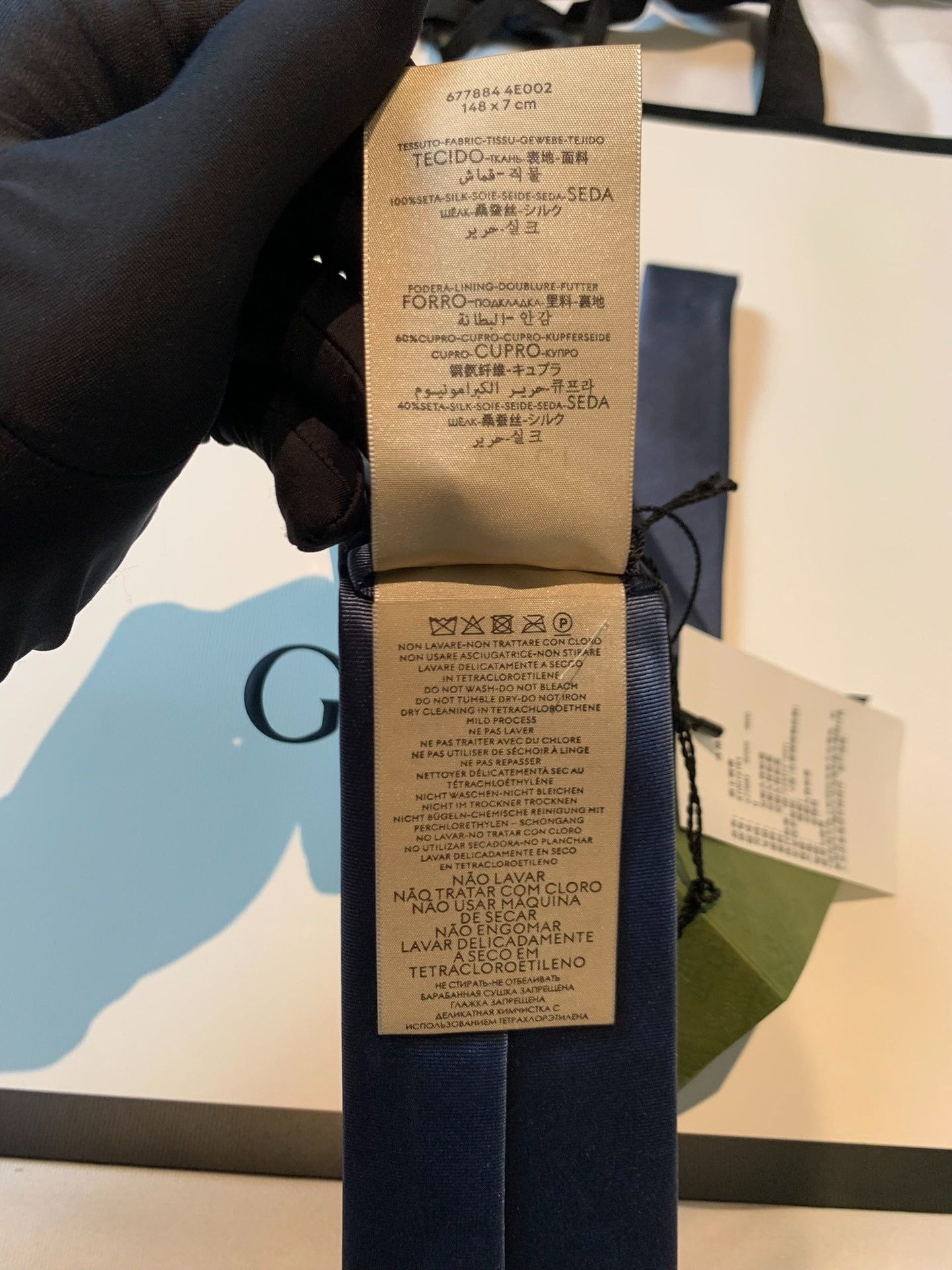 Gucci Gucci Brand New Authentic Double Glogo Tye tie 2501-Nextarr Size ONE SIZE - 6 Thumbnail
