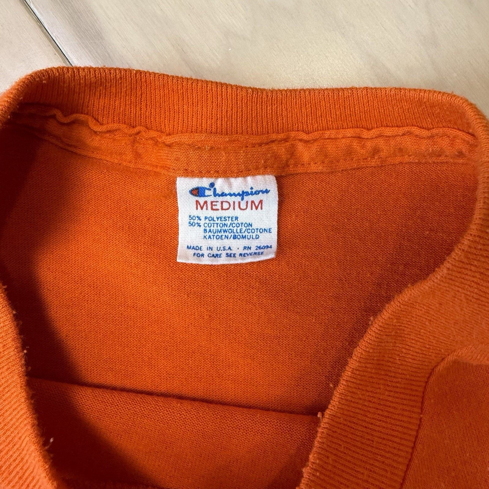 Champion Vintage Denver Broncos Shirt Medium Orange 80s Made in USA Size US M / EU 48-50 / 2 - 6 Thumbnail