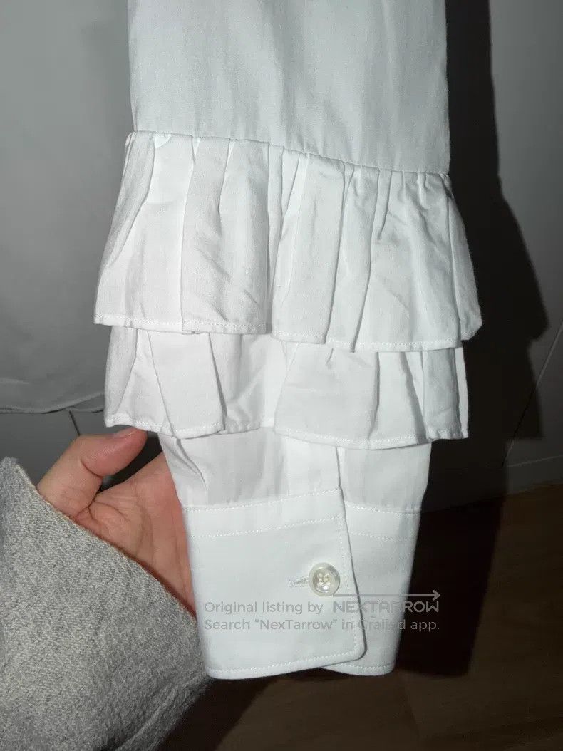 Comme des Garcons Comme Des Garcons Layered Petal Sleeve White Shirt Size XS / US 0-2 / IT 36-38 - 5 Thumbnail