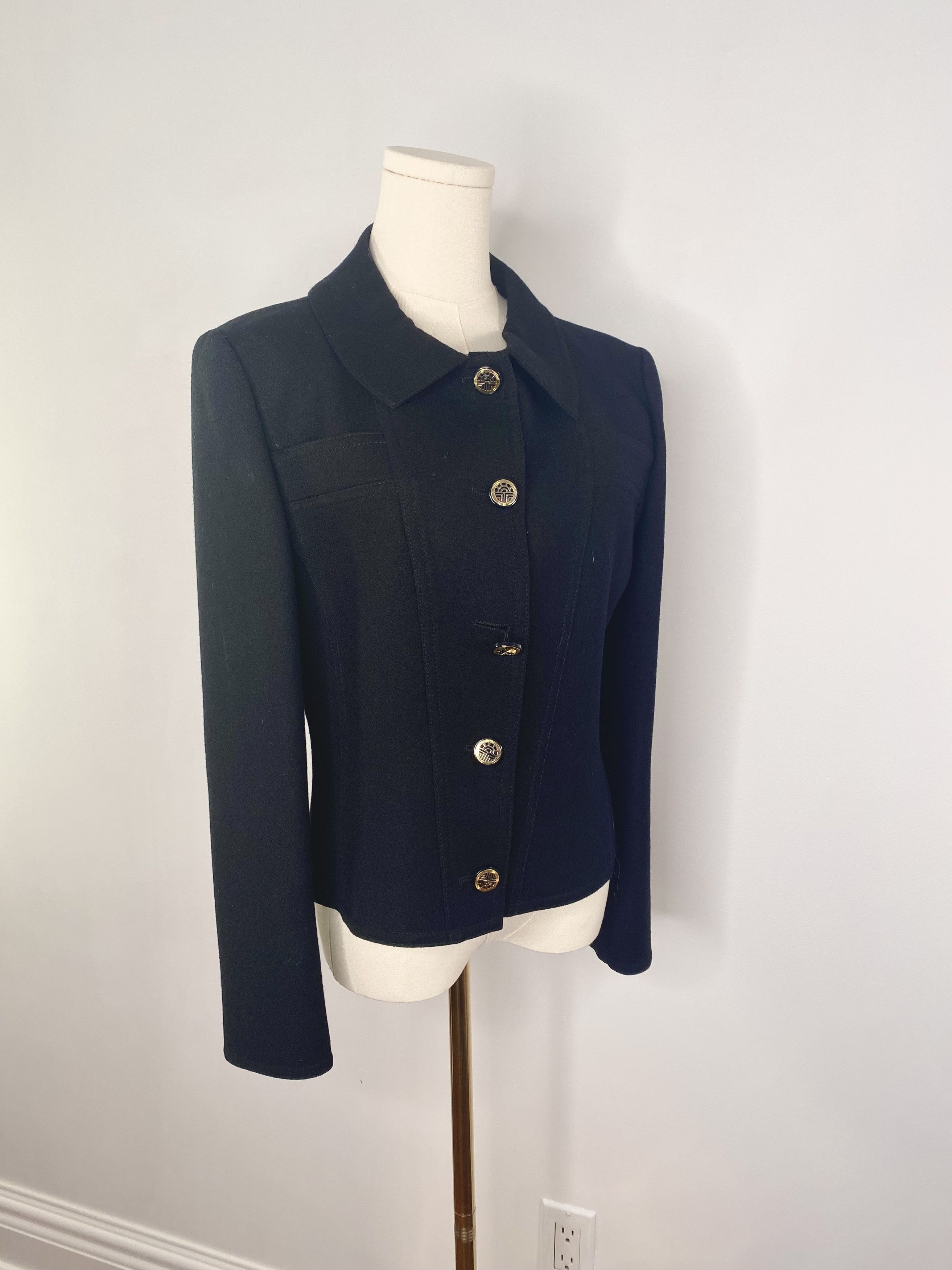 Louis Feraud Louis Feraud - Black Jacket Size S / US 4 / IT 40 - 6 Thumbnail
