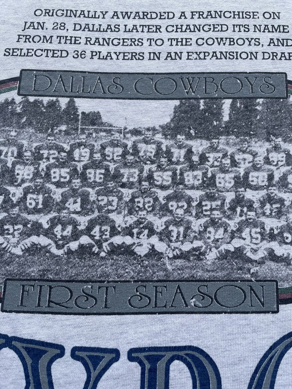 NFL Vintage 90s Dallas Cowboys All Over Print T Shirt Size Large Size US L / EU 52-54 / 3 - 19 Thumbnail
