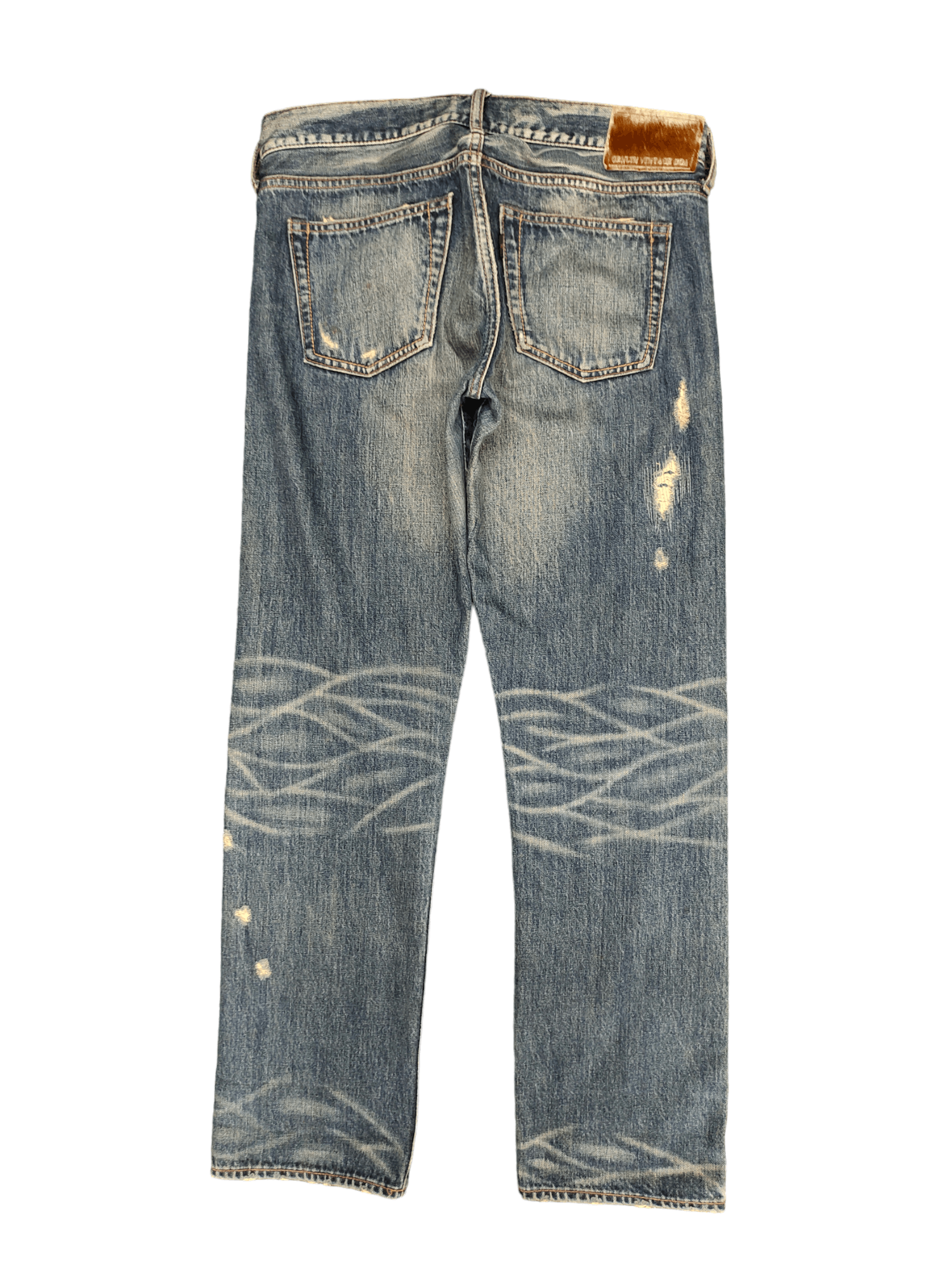 GOA Vintage GOA Clawmark Distress Selvedge Denim Jeans Size US 32 / EU 48 - 12 Thumbnail