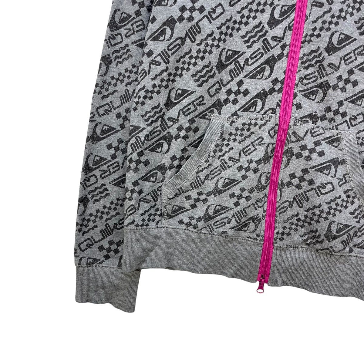 Quiksilver 💥 vintage Quiksilver allover print zipper hoodie sweatshirt Size US M / EU 48-50 / 2 - 6 Thumbnail