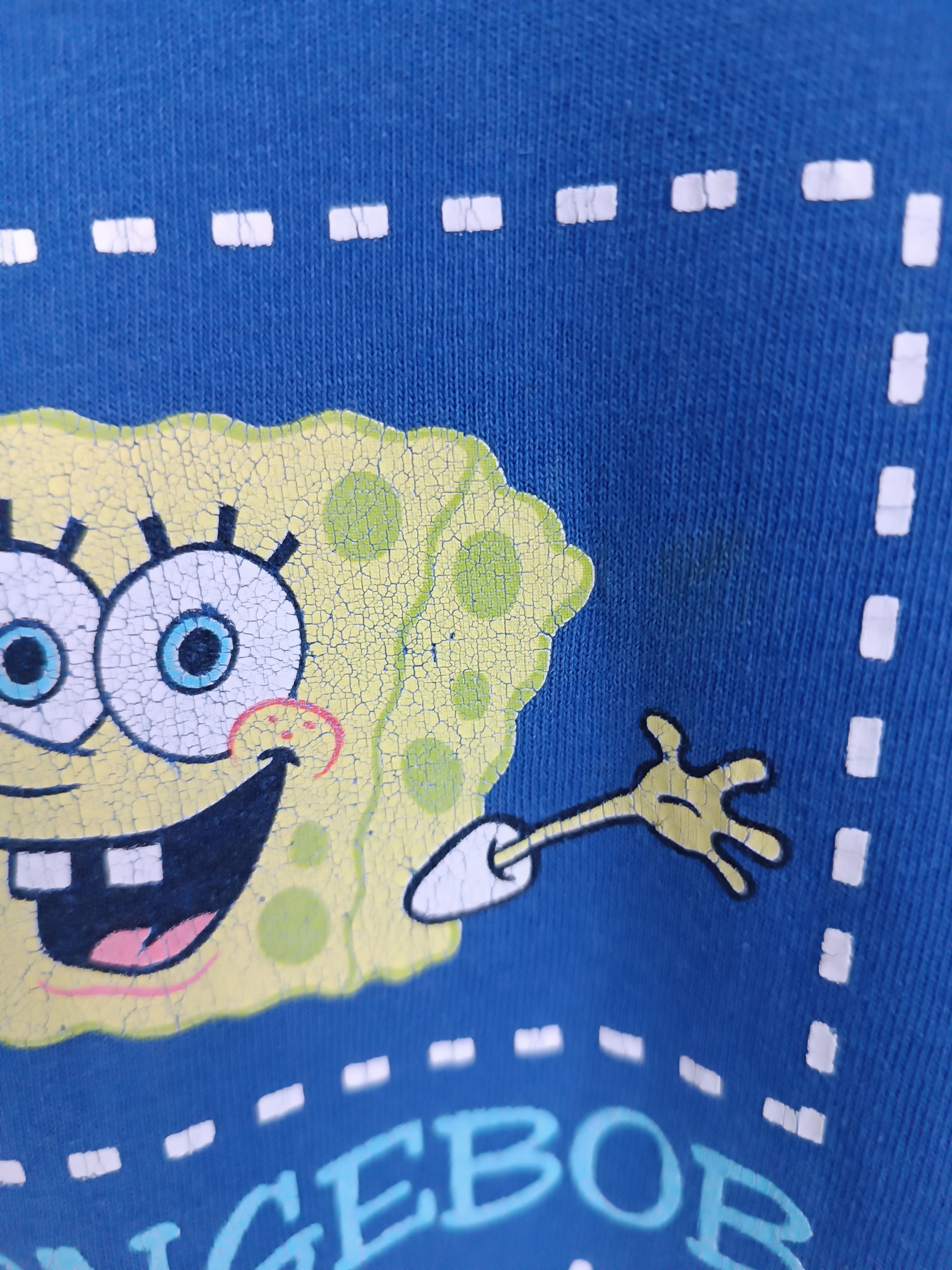 Cartoon Network VINTAGE LATE 90'S SPONGEBOB SQUAREPANTS FADED TEE Size US L / EU 52-54 / 3 - 12 Thumbnail