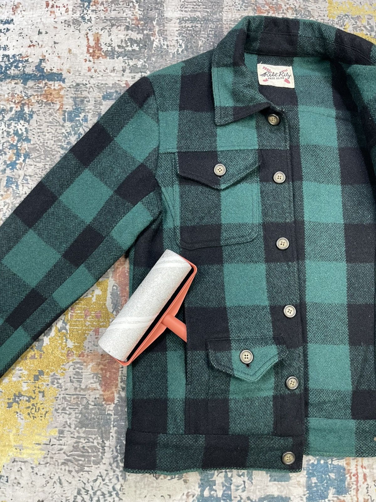 Japanese Brand Vintage Rise Lily Tartan Plaid Green Jacket Size US S / EU 44-46 / 1 - 4 Thumbnail