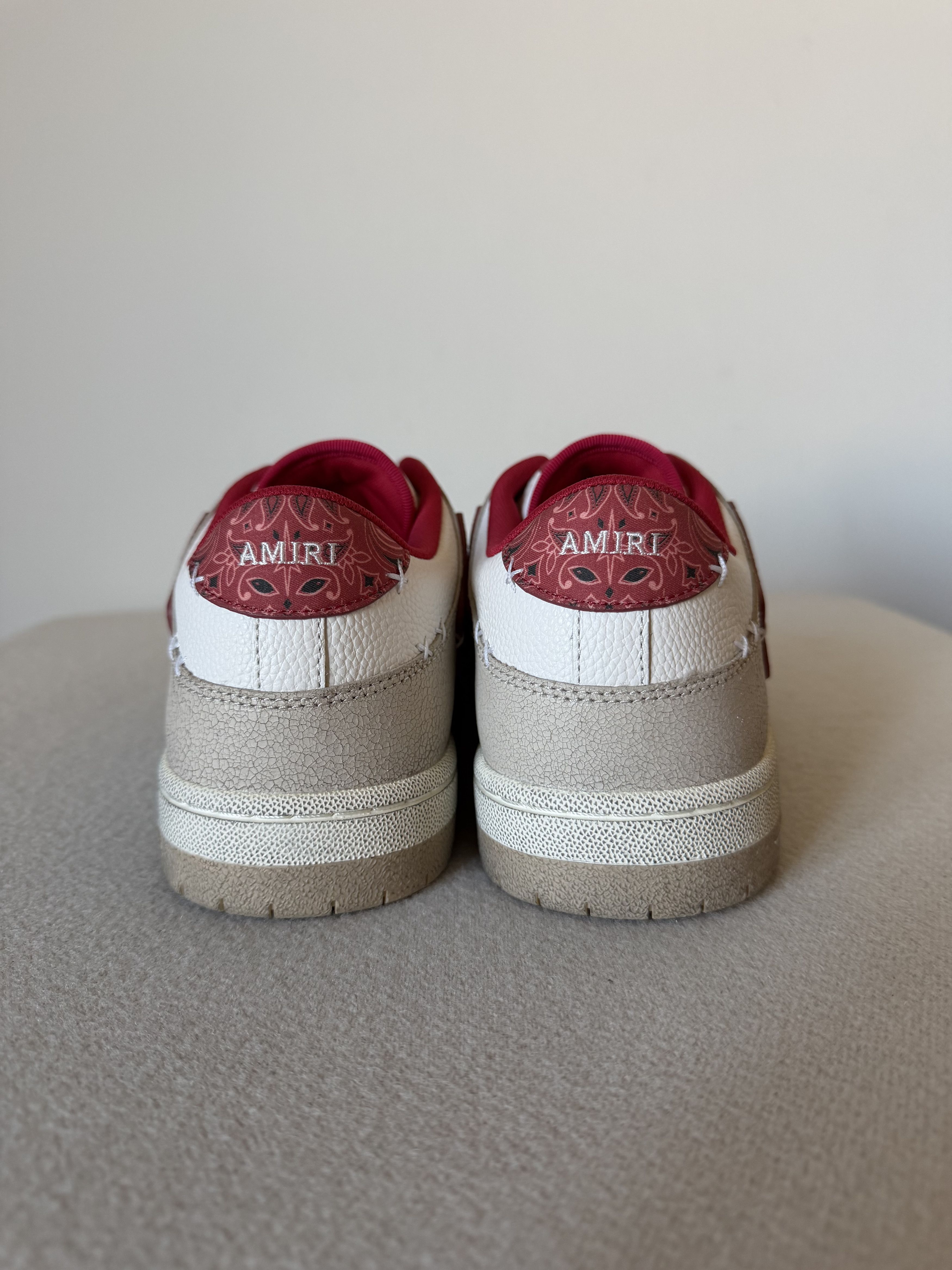 Amiri Amiri Skel Top Low Sneakers in Varsity Red Bandana Size US 13 / EU 46 - 5 Thumbnail