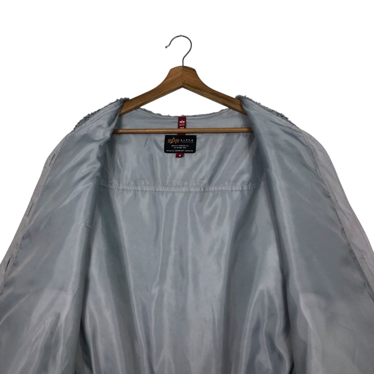 Alpha Industries 🔥VINTAGE DIP PILE FLEECE JACKET BUTTON ALPHA INDUSTRIES Size US M / EU 48-50 / 2 - 16 Thumbnail