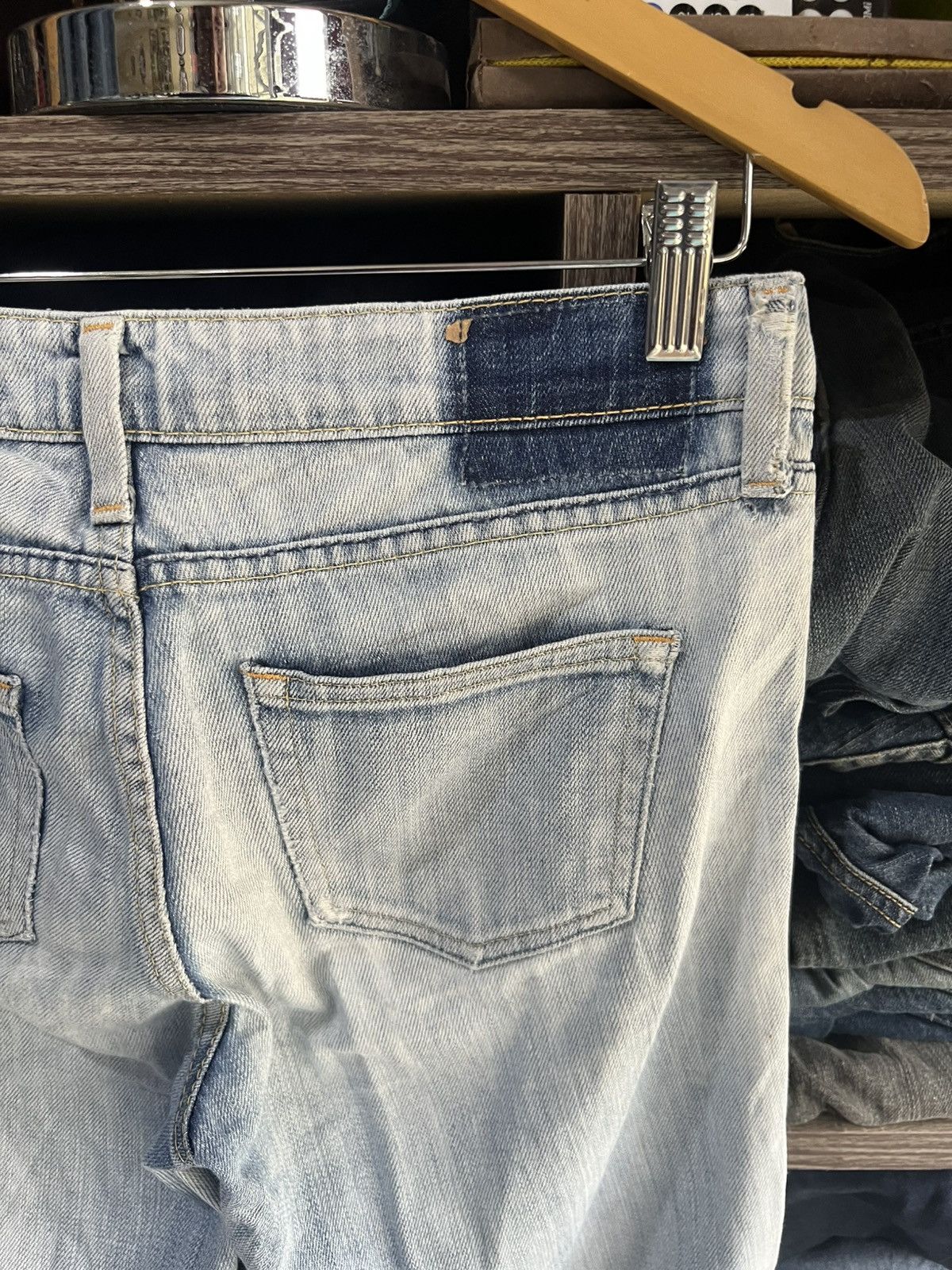 Japanese Brand 🔥Back Number Made in Japan Distressed Denim Size 30" / US 8 / IT 44 - 12 Thumbnail