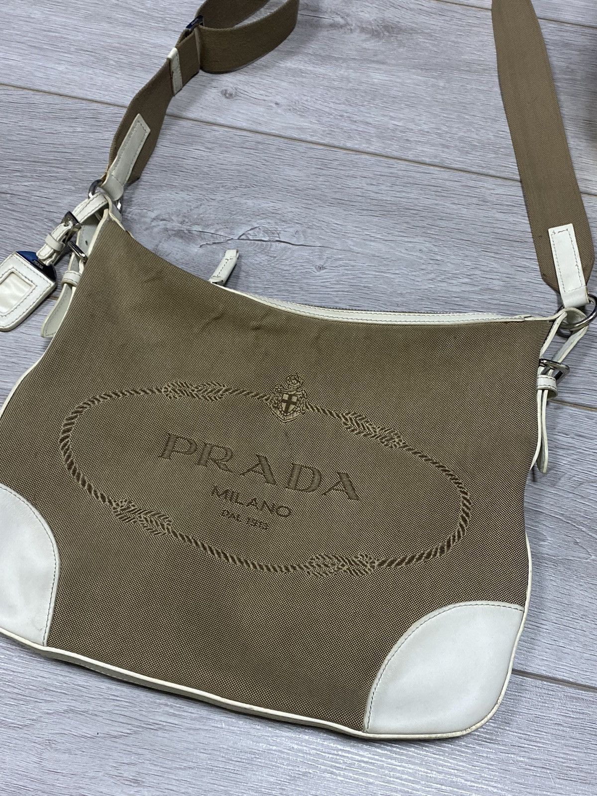Prada Prada Milano big logo shoulder bag Size ONE SIZE - 4 Thumbnail