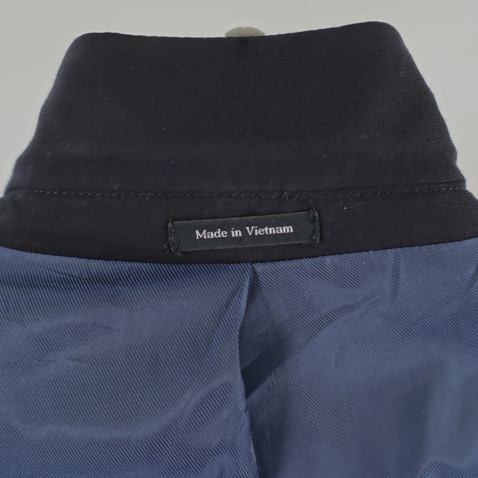 Pronto Uomo Pronto Uomo Blue Wool Basketweave 2 Button Suit Jacket 46R O Size 46R - 11 Thumbnail