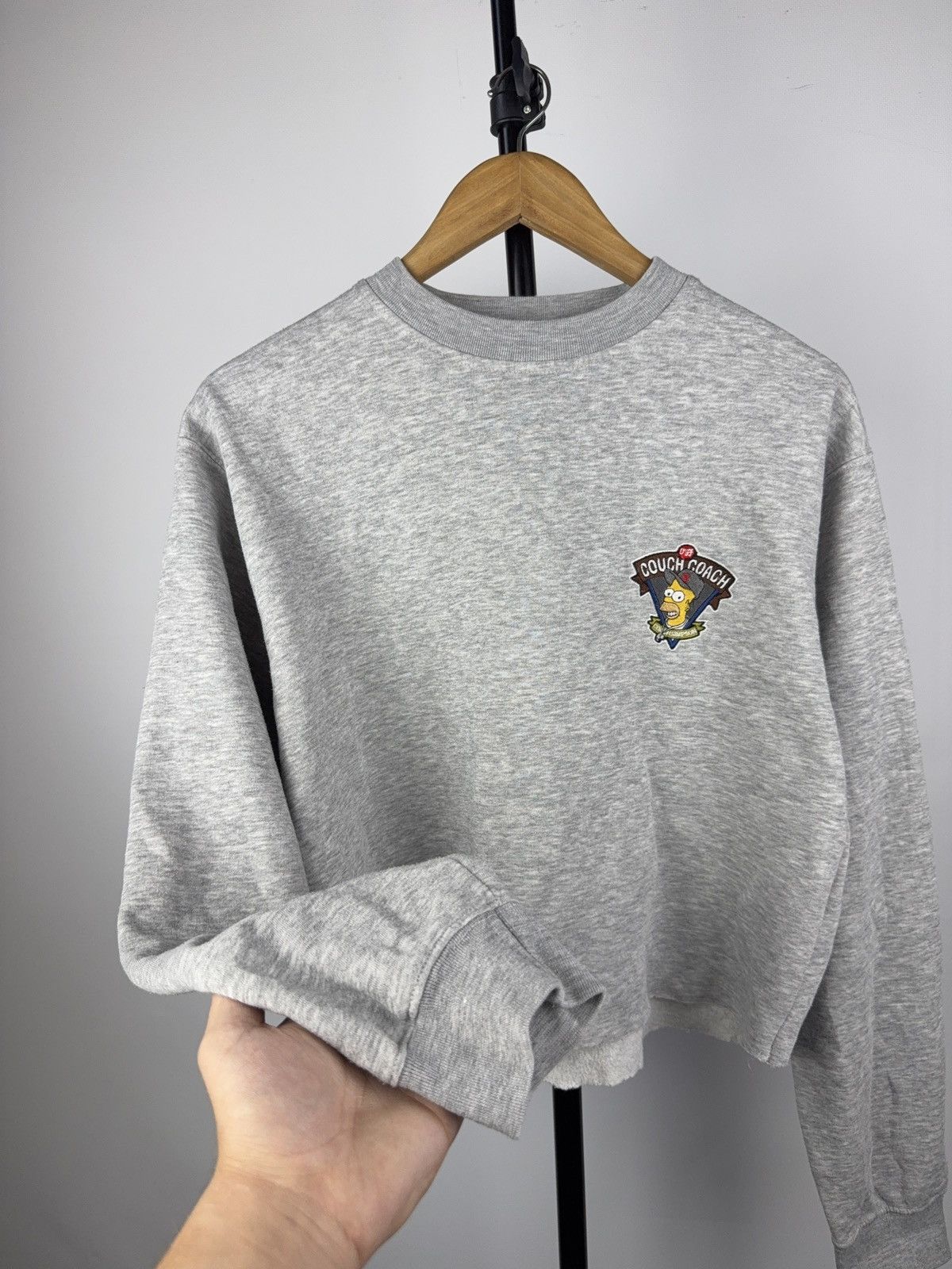 The Simpsons Vintage 1998 The Simpson COACH Logo Crop Sweatshirt Y2K Size ONE SIZE - 3 Thumbnail