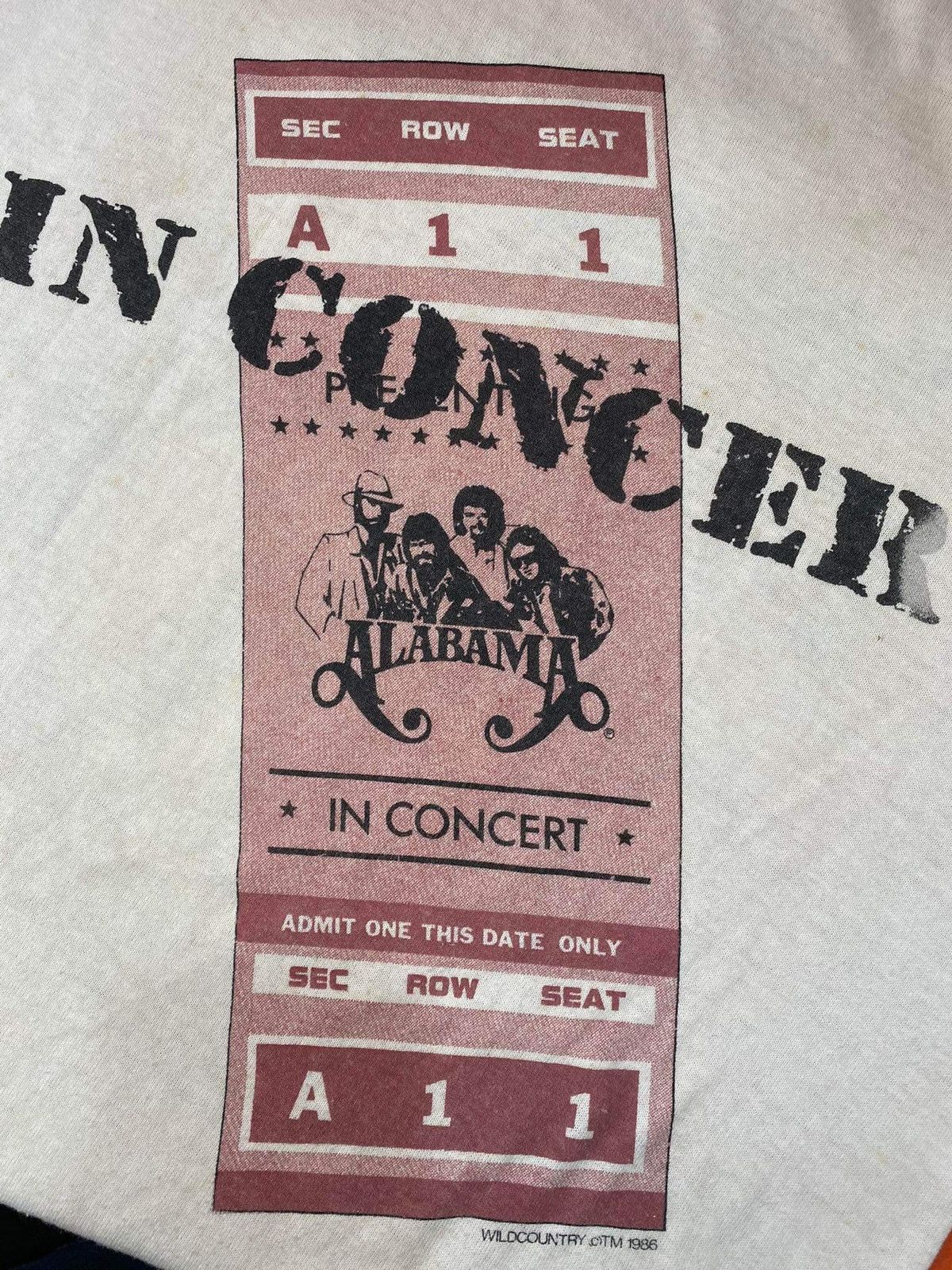 Band Tees × Vintage Vintage Alabama The Touch 1986 Raglan 3/4 Size US S / EU 44-46 / 1 - 6 Thumbnail