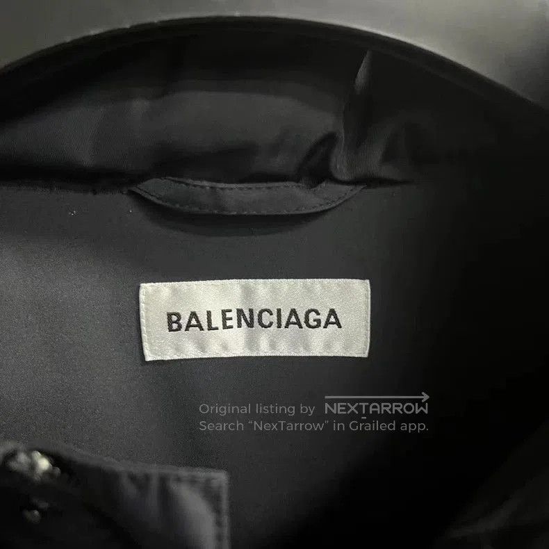 Balenciaga Balenciaga Black Letter Print Hooded Jacket. Size US XS / EU 42 / 0 - 2 Thumbnail