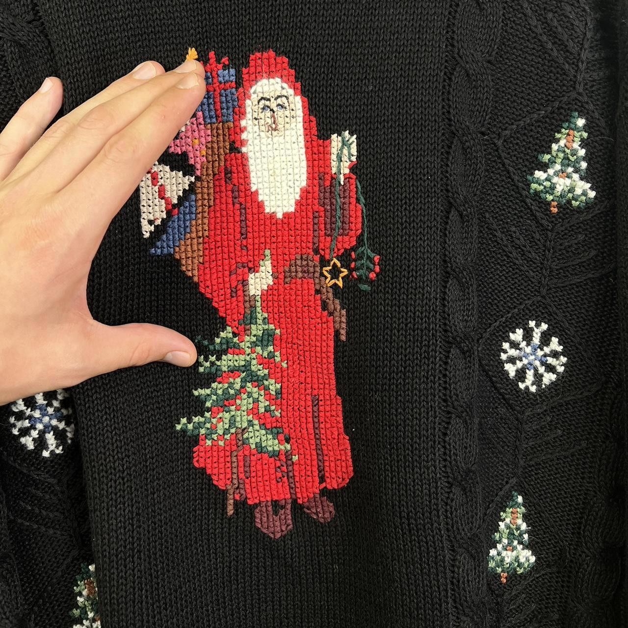 Woolrich Woolen Mills Vintage Woolrich Christmas Sweater with Santa Claus Design Size US L / EU 52-54 / 3 - 3 Thumbnail