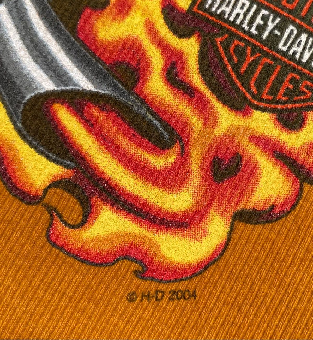 Harley Davidson 2004 Harley Davidson Eagle Flames Ombré Tank Top Small Size S / US 4 / IT 40 - 3 Thumbnail