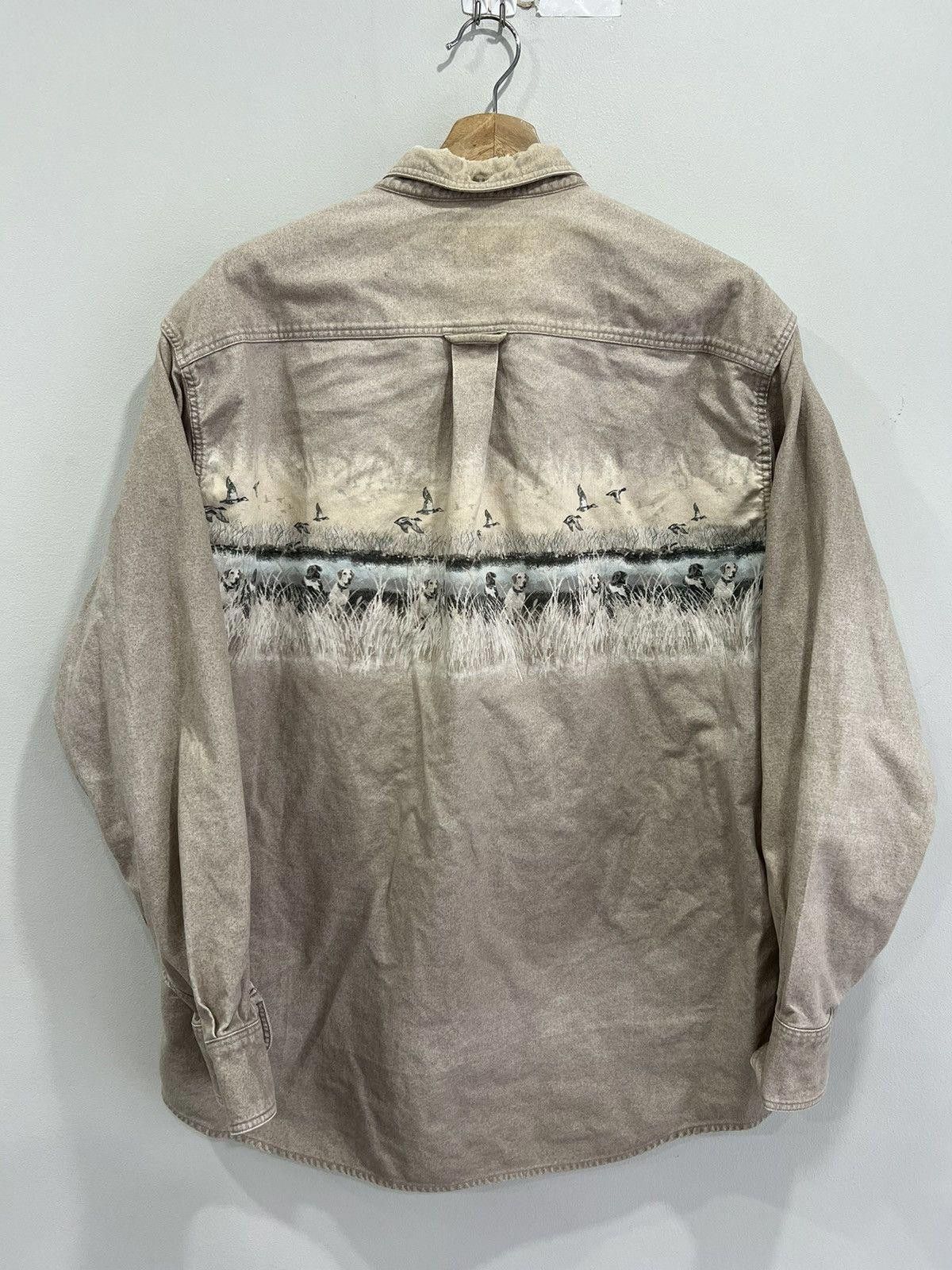 Vintage Vintage Cabela Chamois Button Shirt dog hunting animal Size US L / EU 52-54 / 3 - 2 Thumbnail