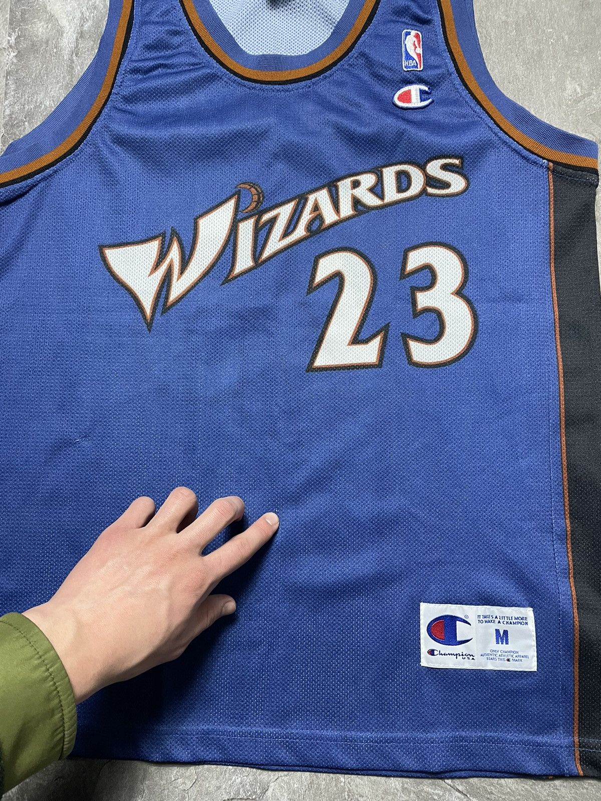 NBA Michael Jordan Washington Wizards #23 Jersey Champion Men’s Size US M / EU 48-50 / 2 - 6 Thumbnail