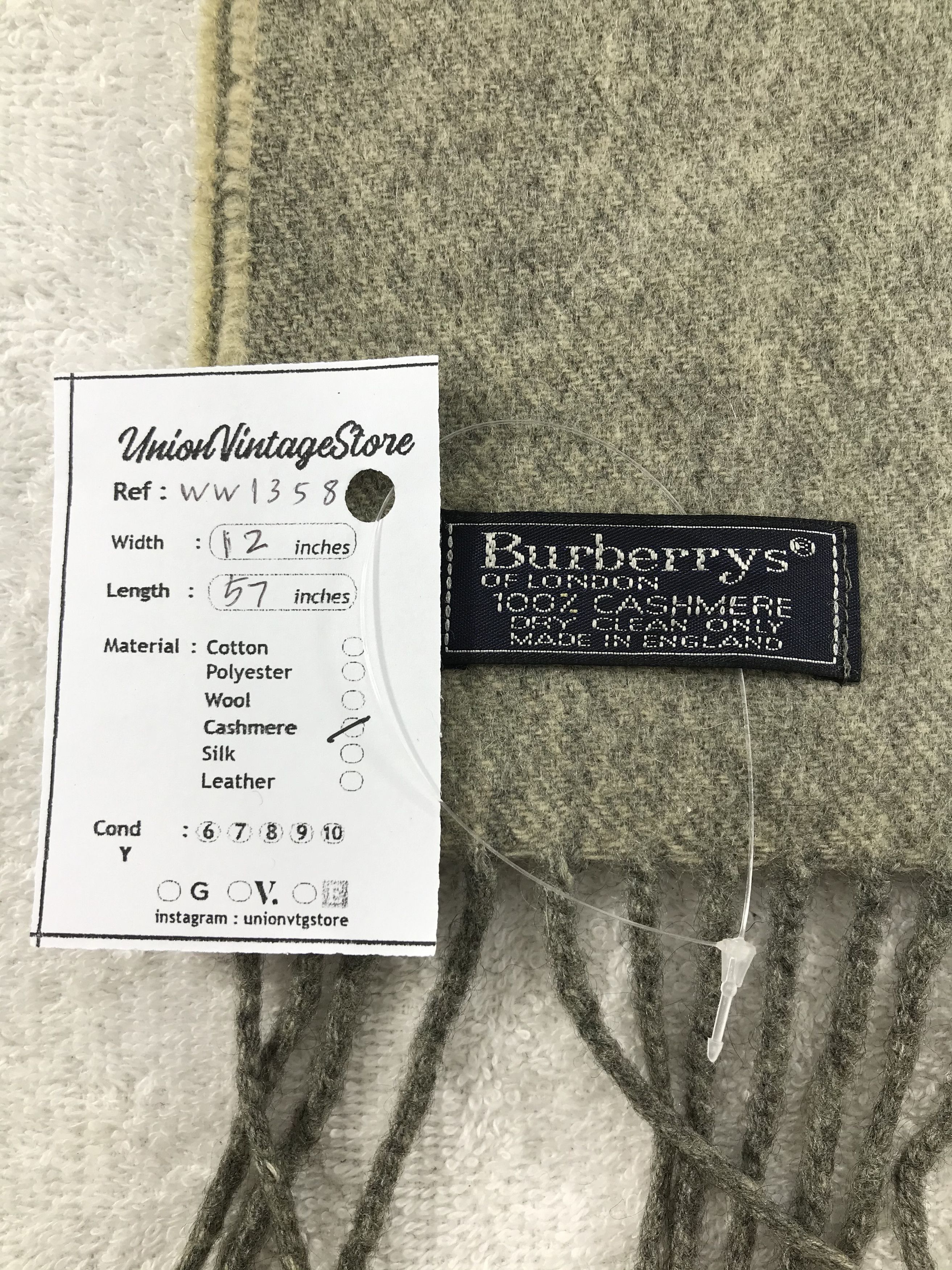 Burberry × Vintage Burberry Scarf / Muffler / Neckwear - WW1358 Size ONE SIZE - 5 Thumbnail