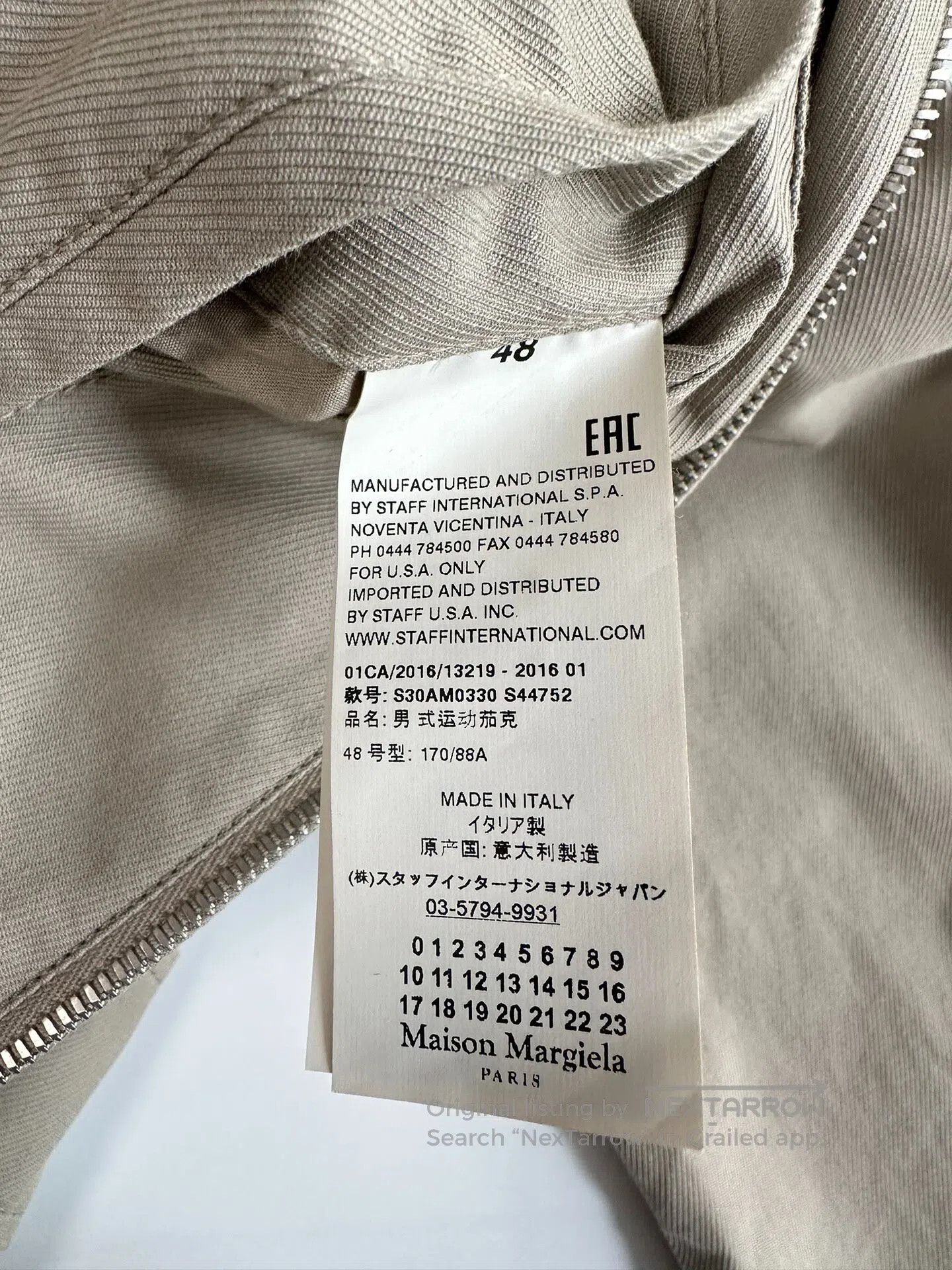 Maison Margiela Maison Margiela 16SS Spider Zip Jacket| Size US M / EU 48-50 / 2 - 4 Thumbnail